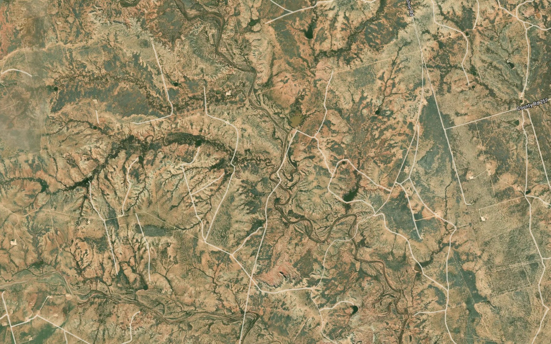 Satellite map of the Tobacco Creek
