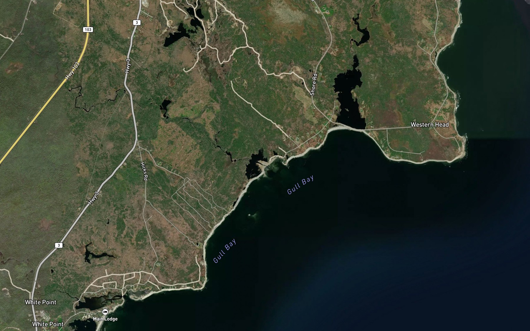 Satellite map of the Hemeon Brook