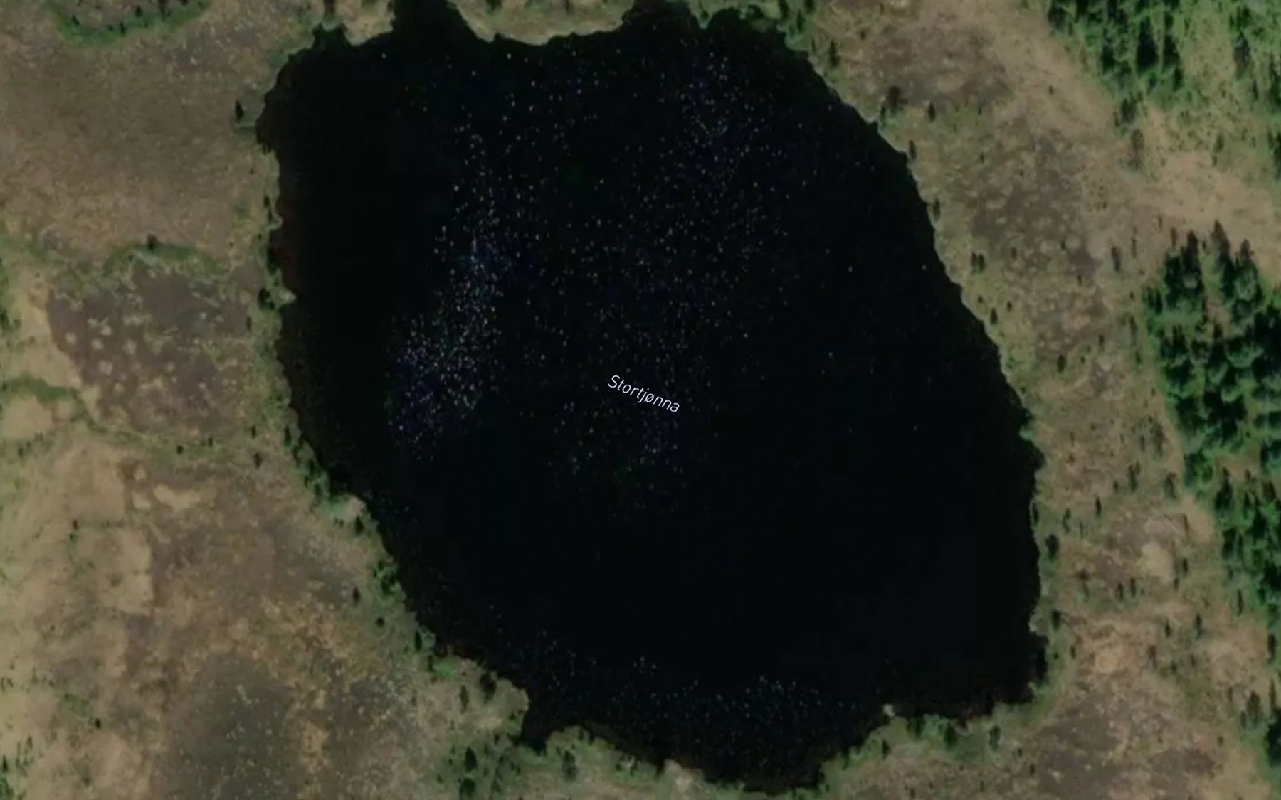 Satellite map of the Stortjorna
