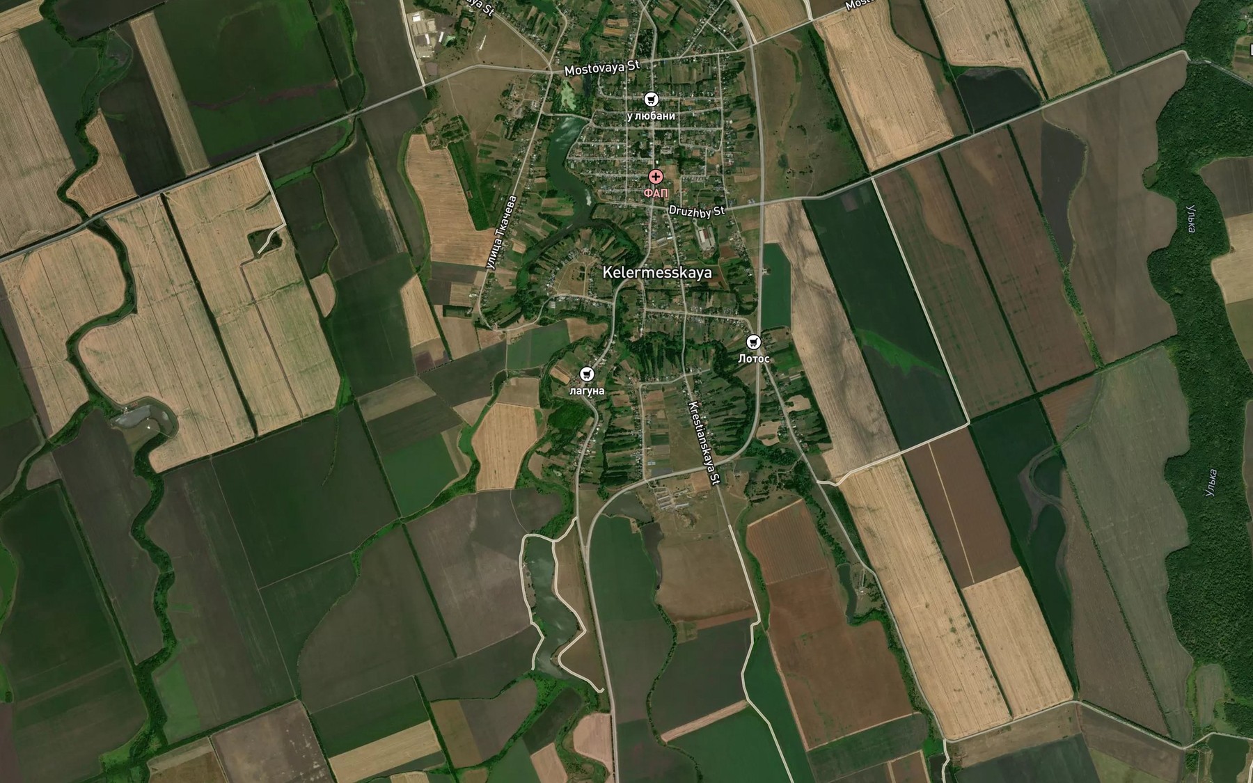 Satellite map of the Kelermes