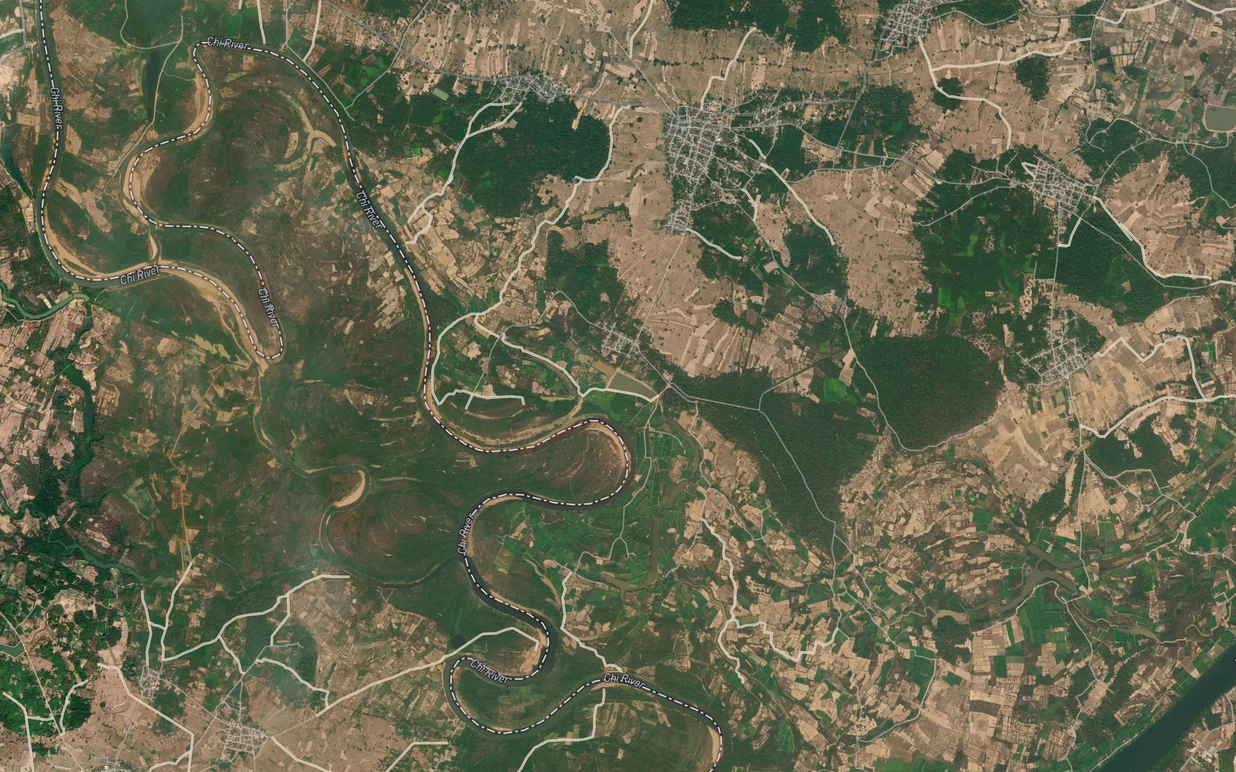 Satellite map of the Nong Chok