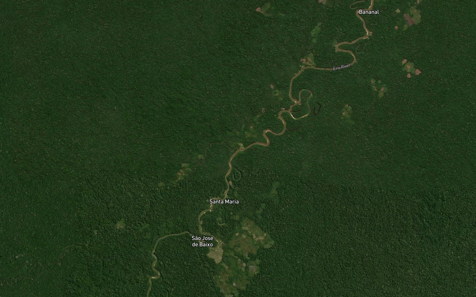 Satellite map of the Igarape Jacare