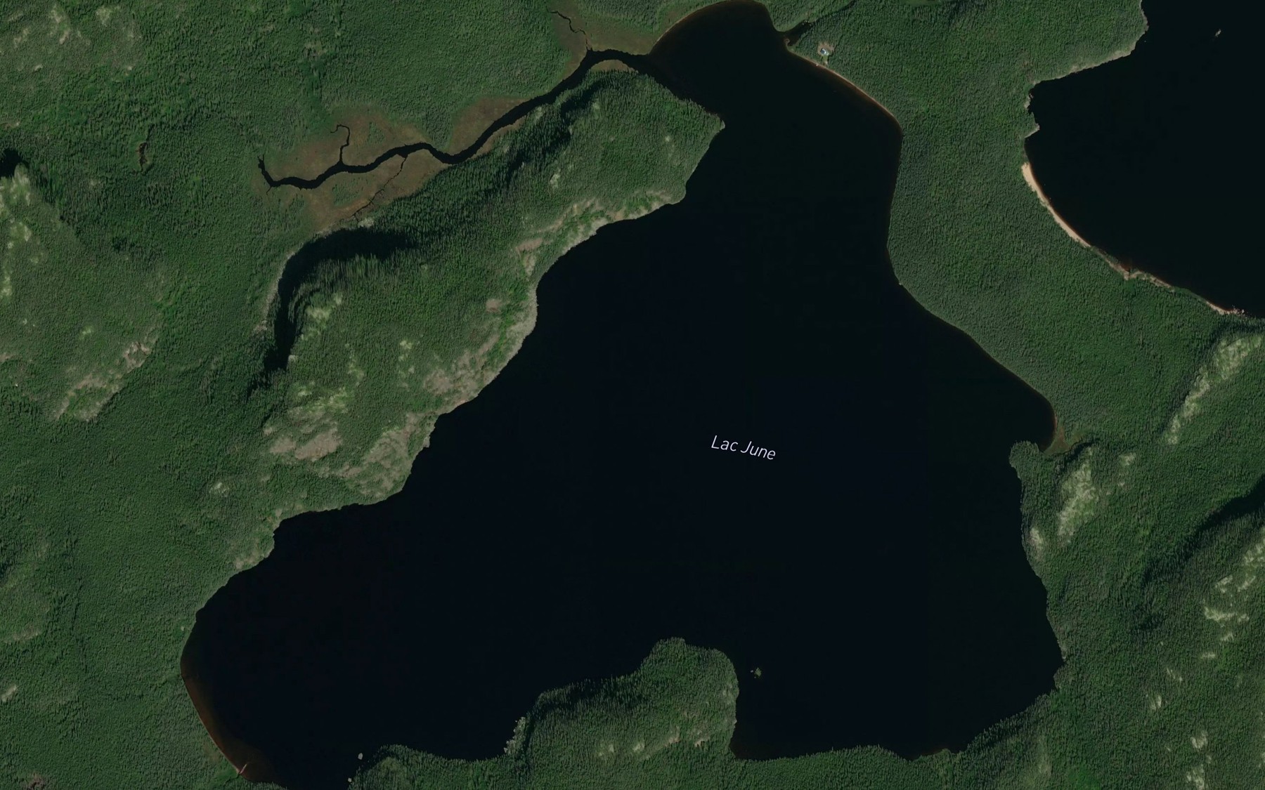 Satellite map of the Lac June