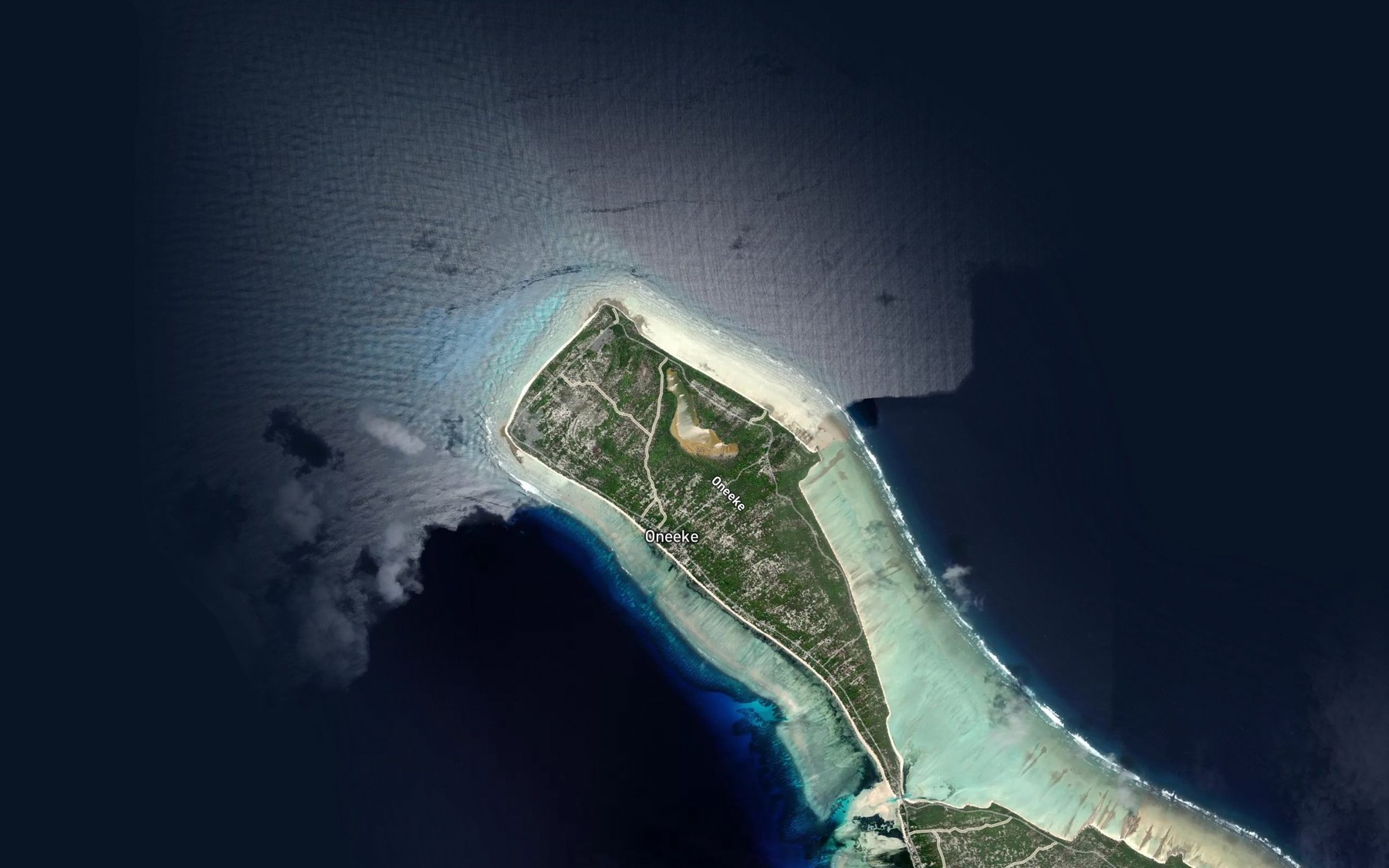 Satellite map of the King's Fish Pond