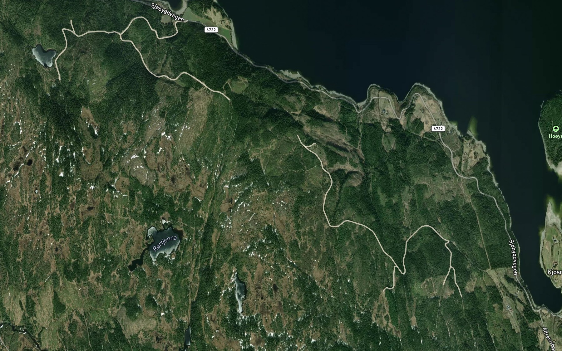 Satellite map of the Kvernbekken