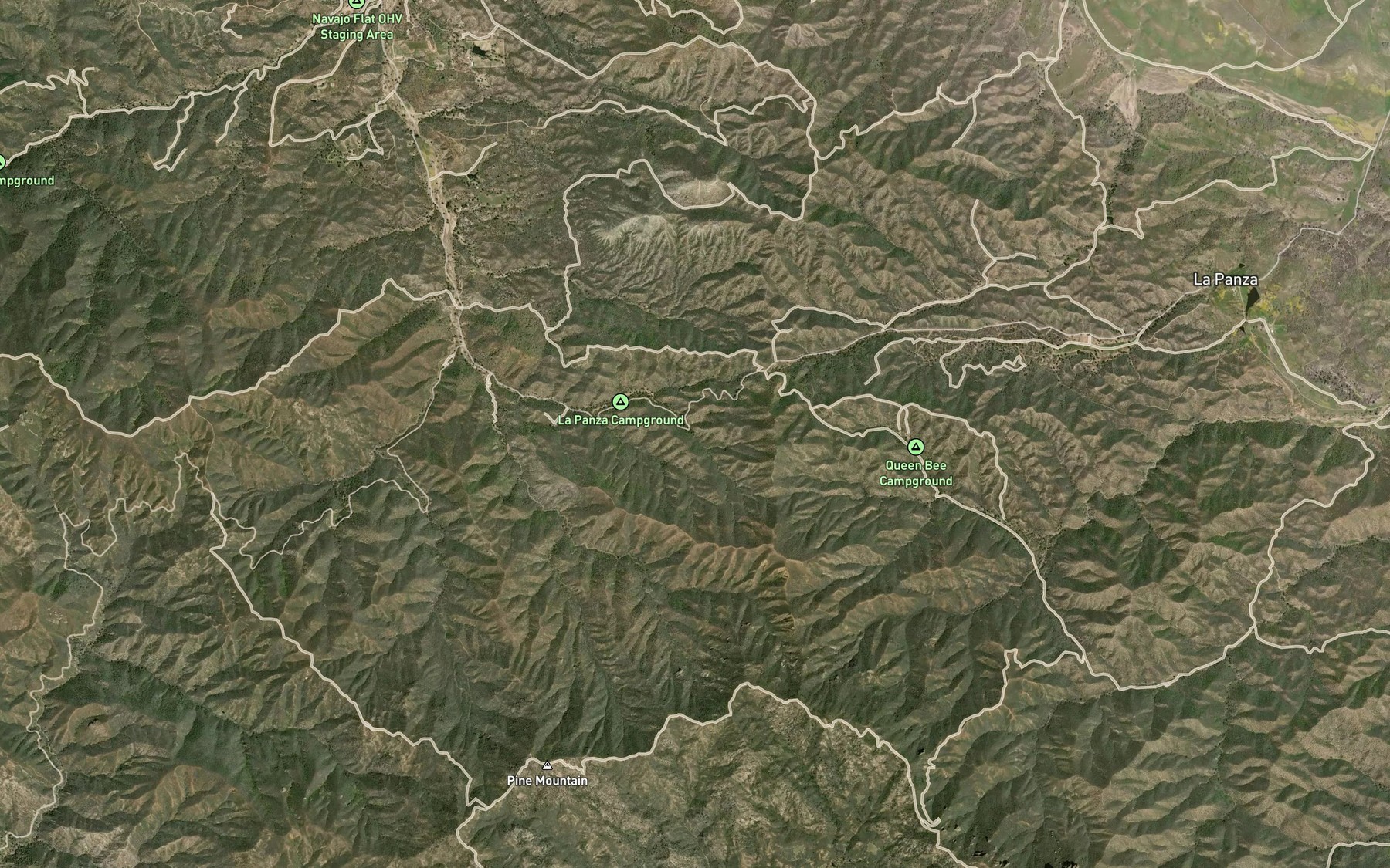 Satellite map of the Lyda Spring