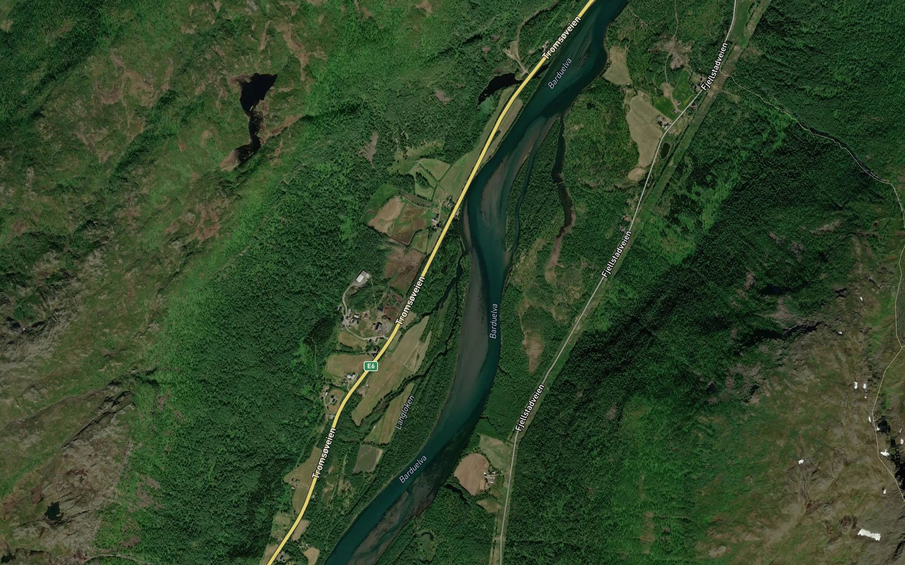 Satellite map of the Innerloken