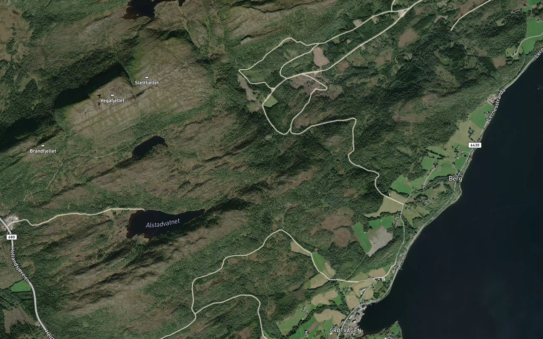Satellite map of the Kvernhuslifossen