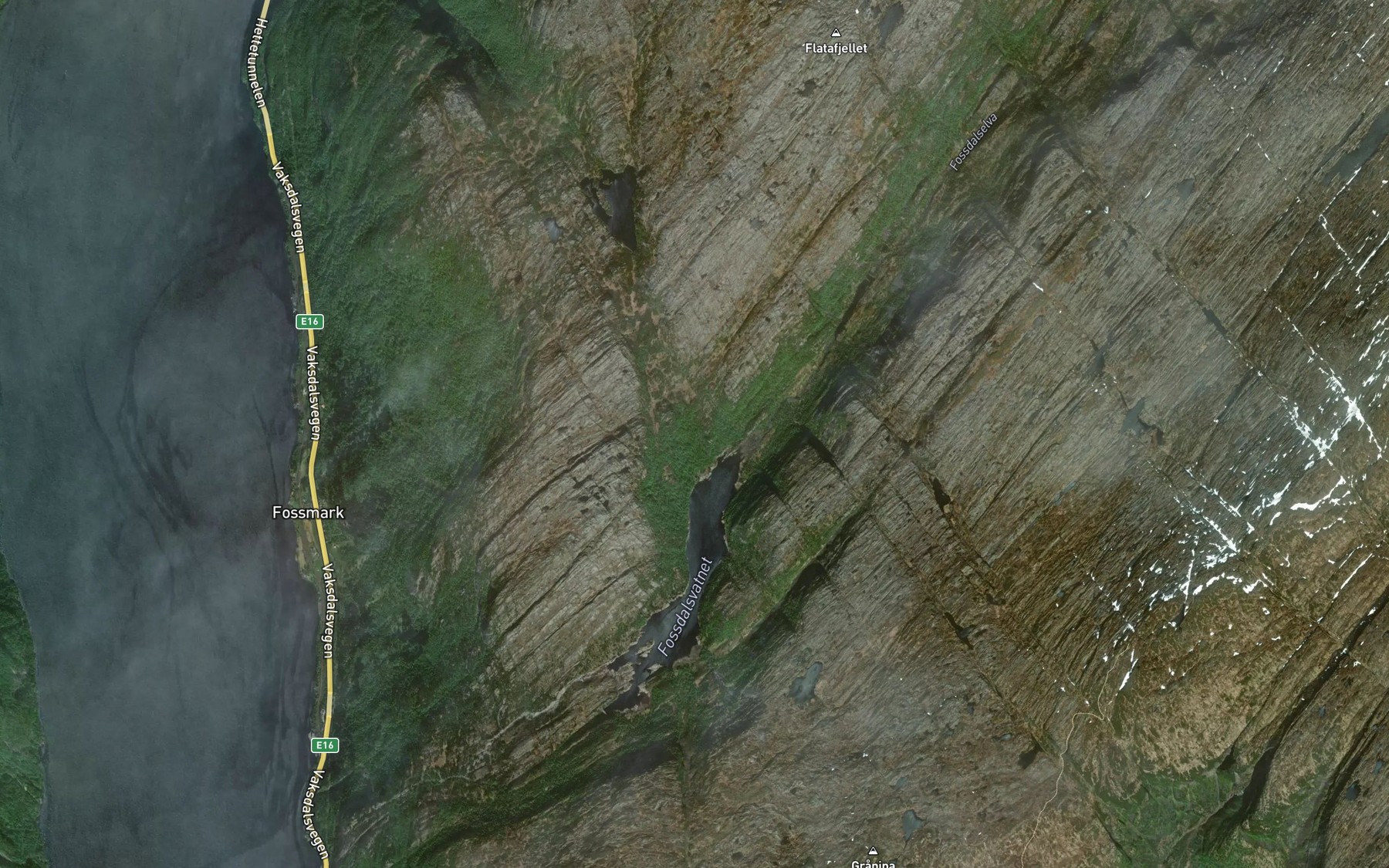 Satellite map of the Rummedalsbekken