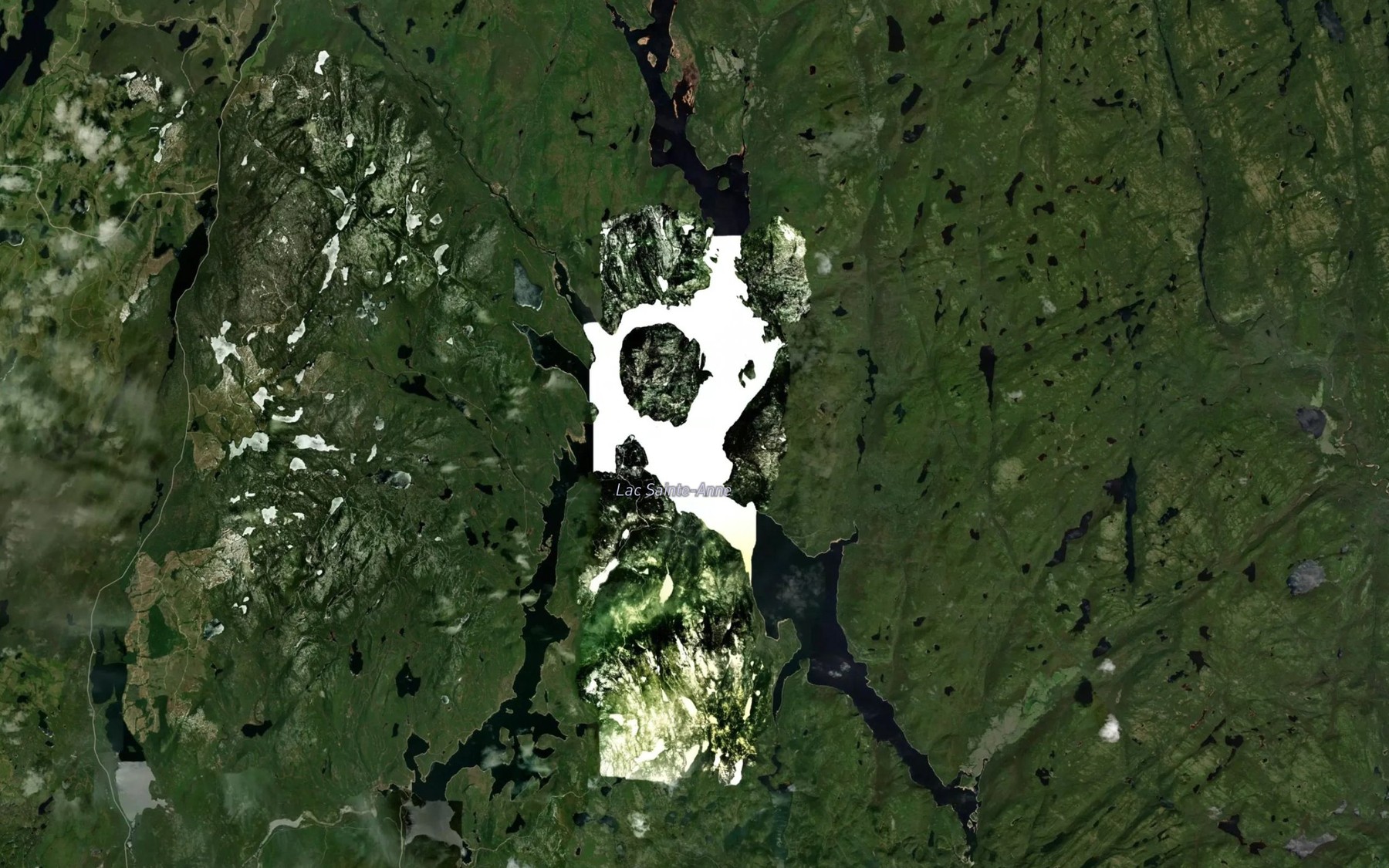 Satellite map of the Baie Boisvert