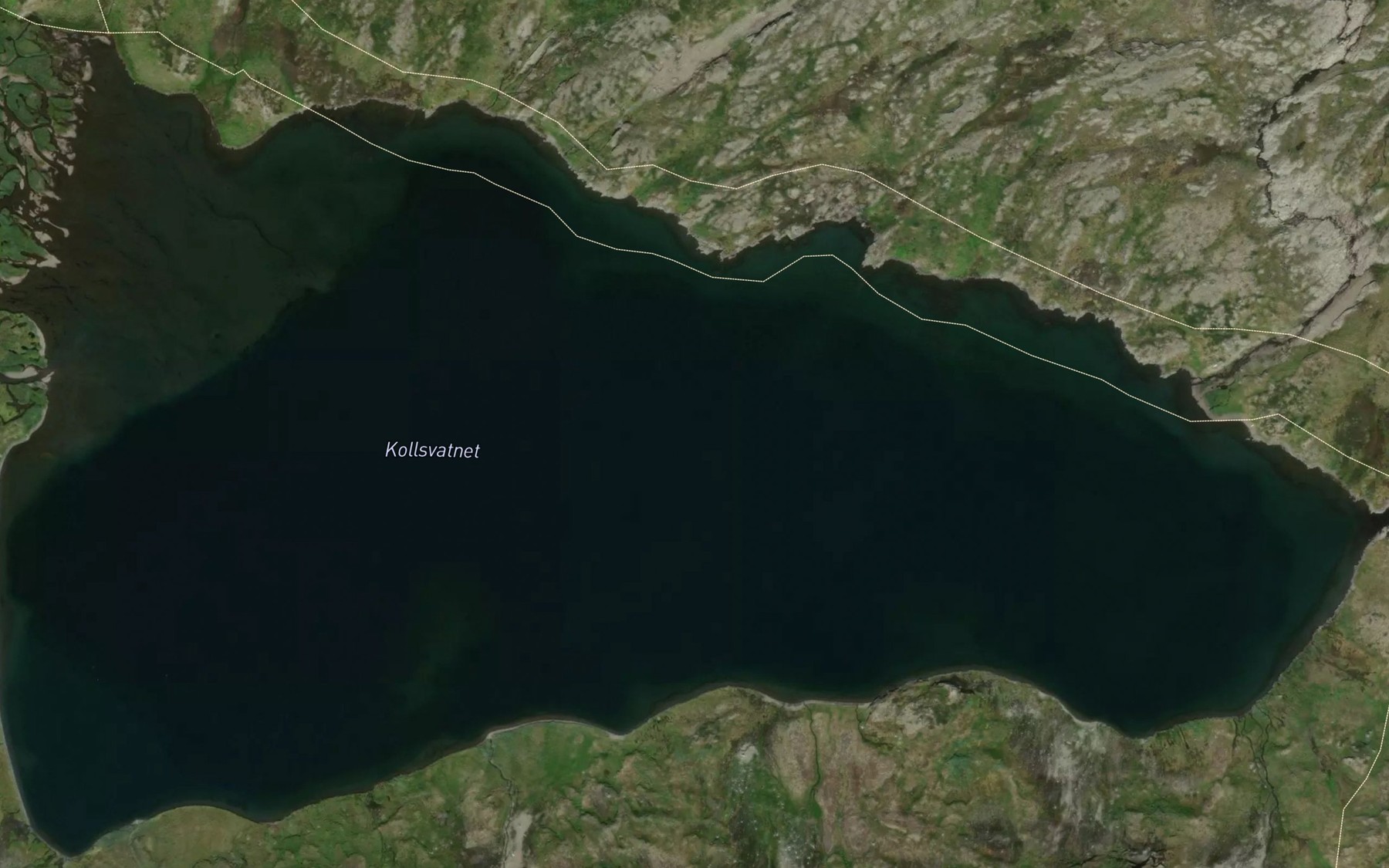 Satellite map of the Kollsvatnet