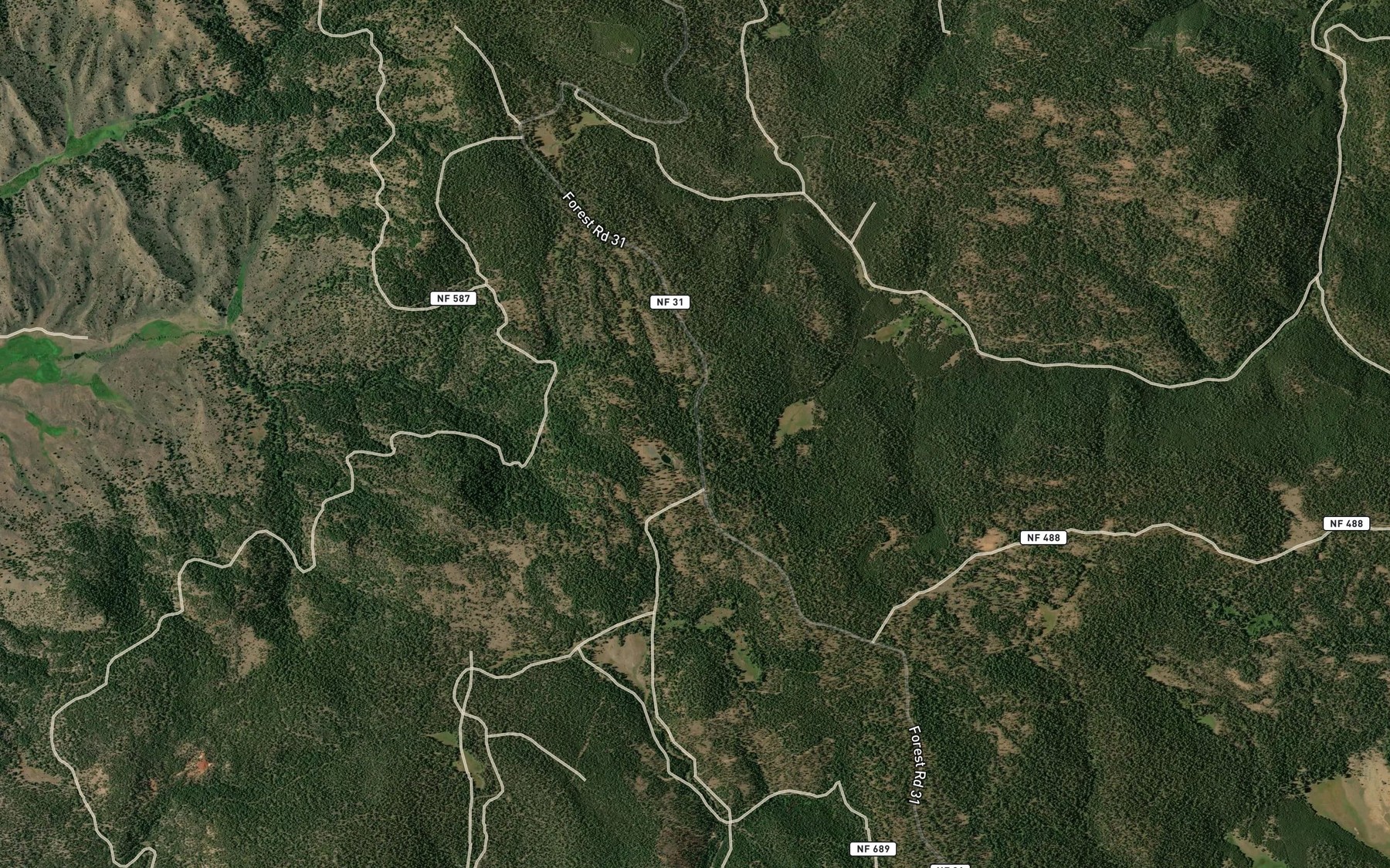 Satellite map of the The Potholes