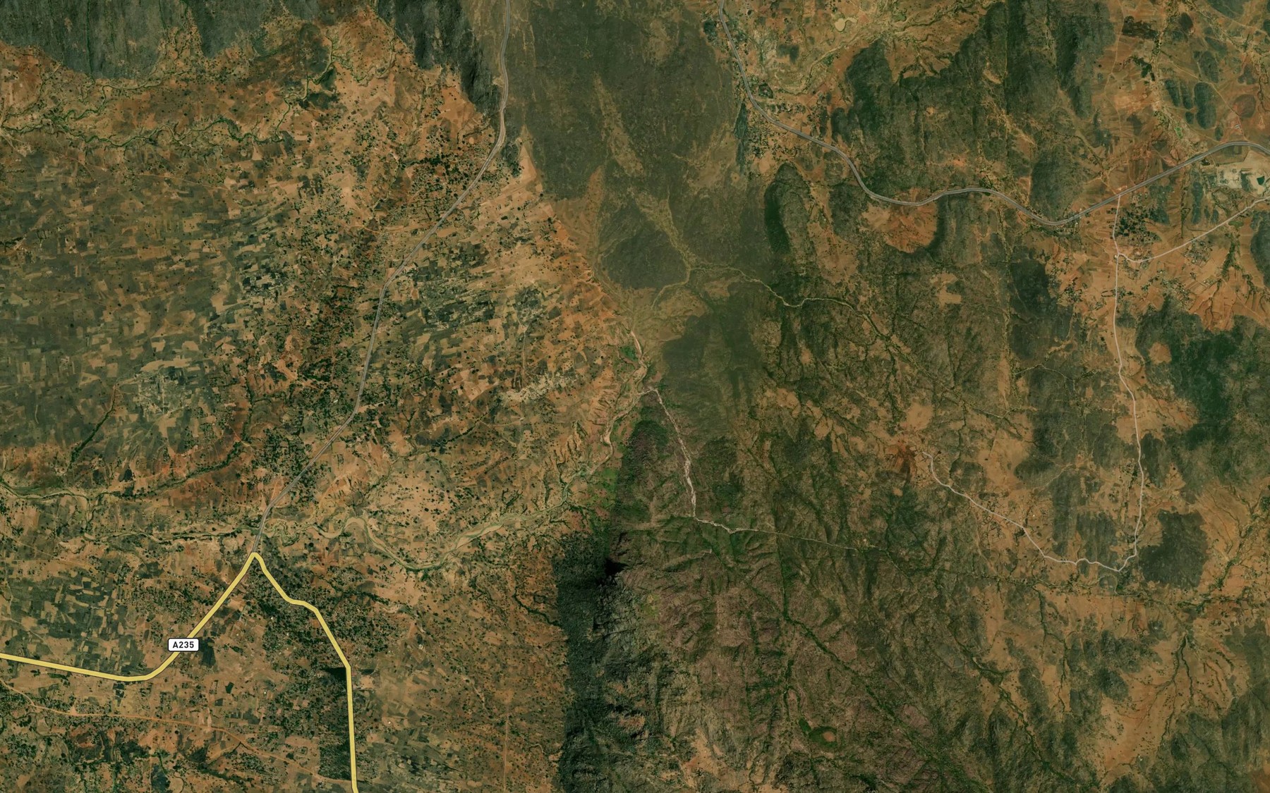 Satellite map of the Karama