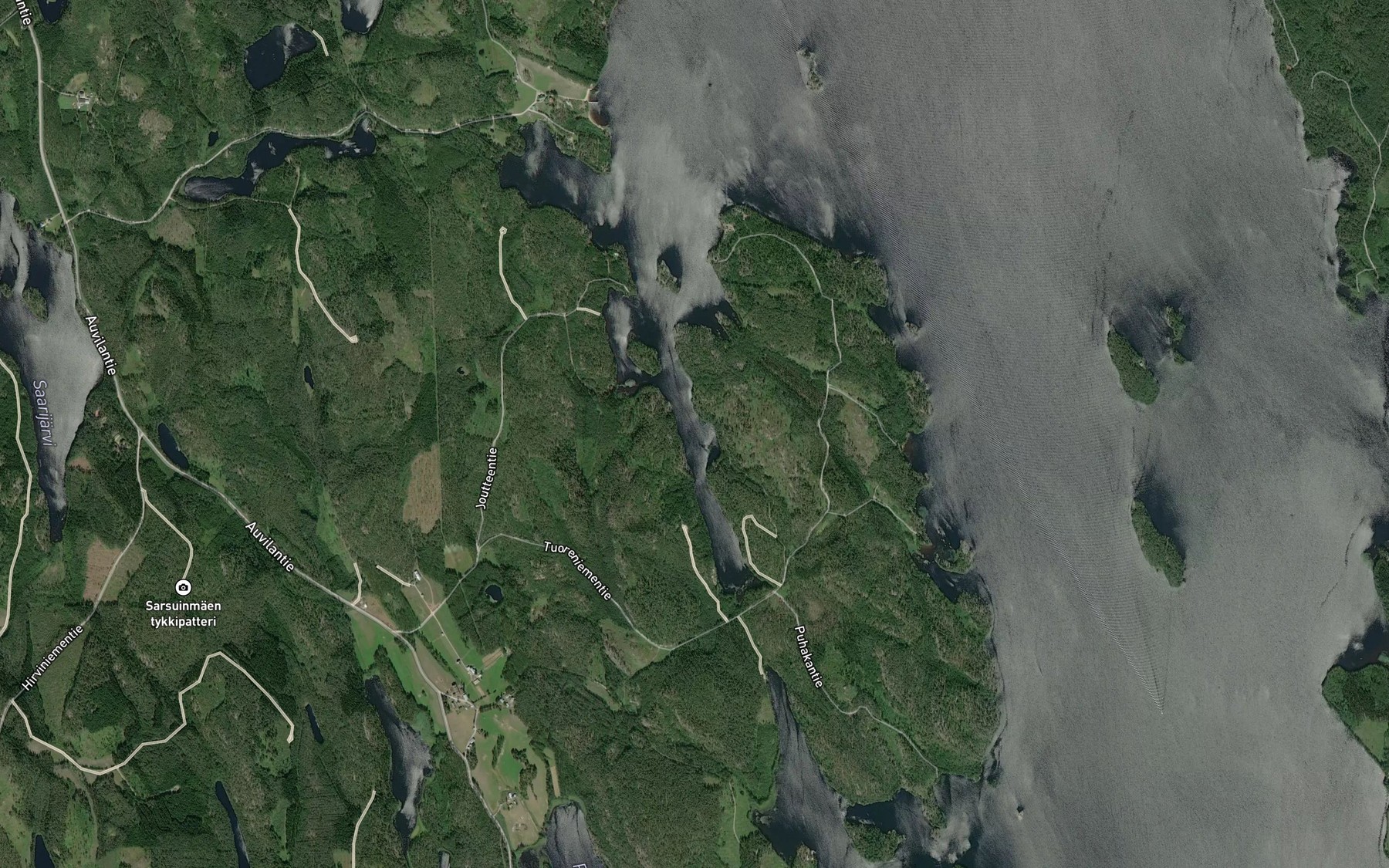 Satellite map of the Koiroinlahti