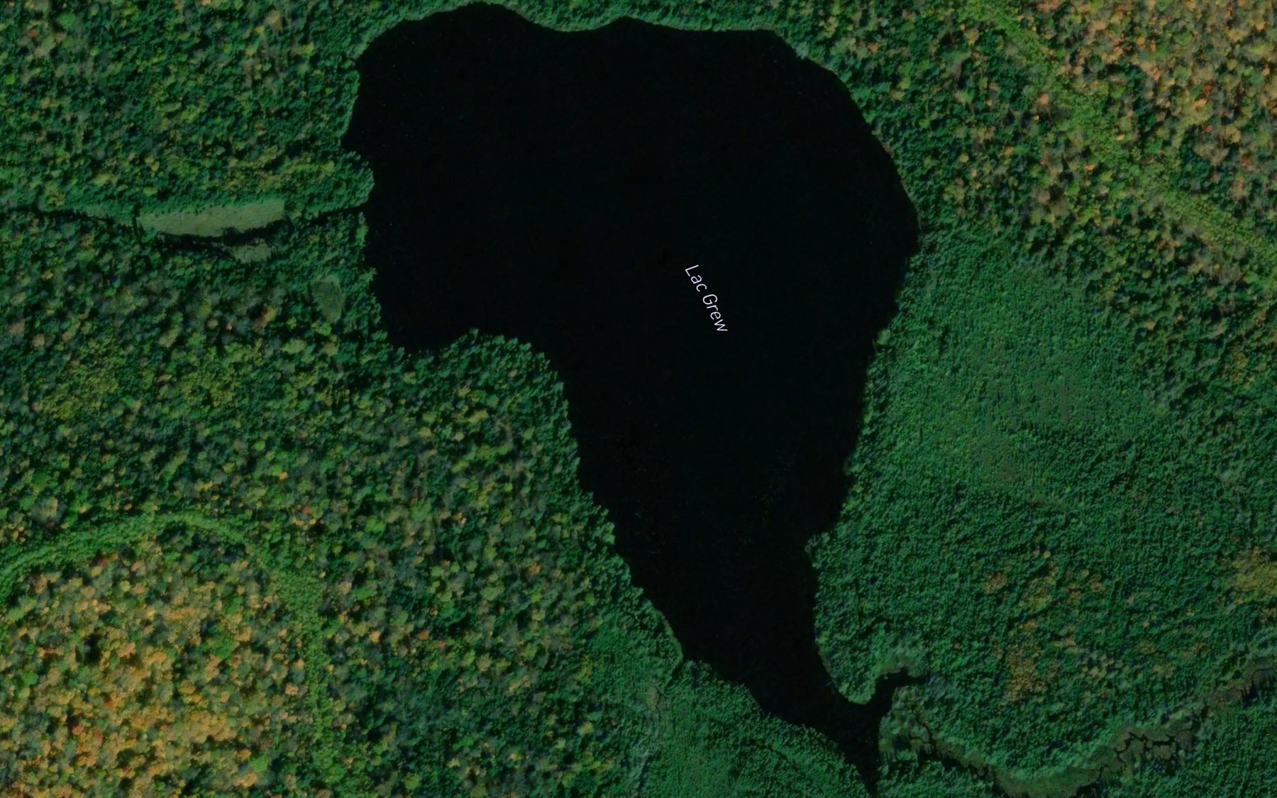 Satellite map of the Lac Grew