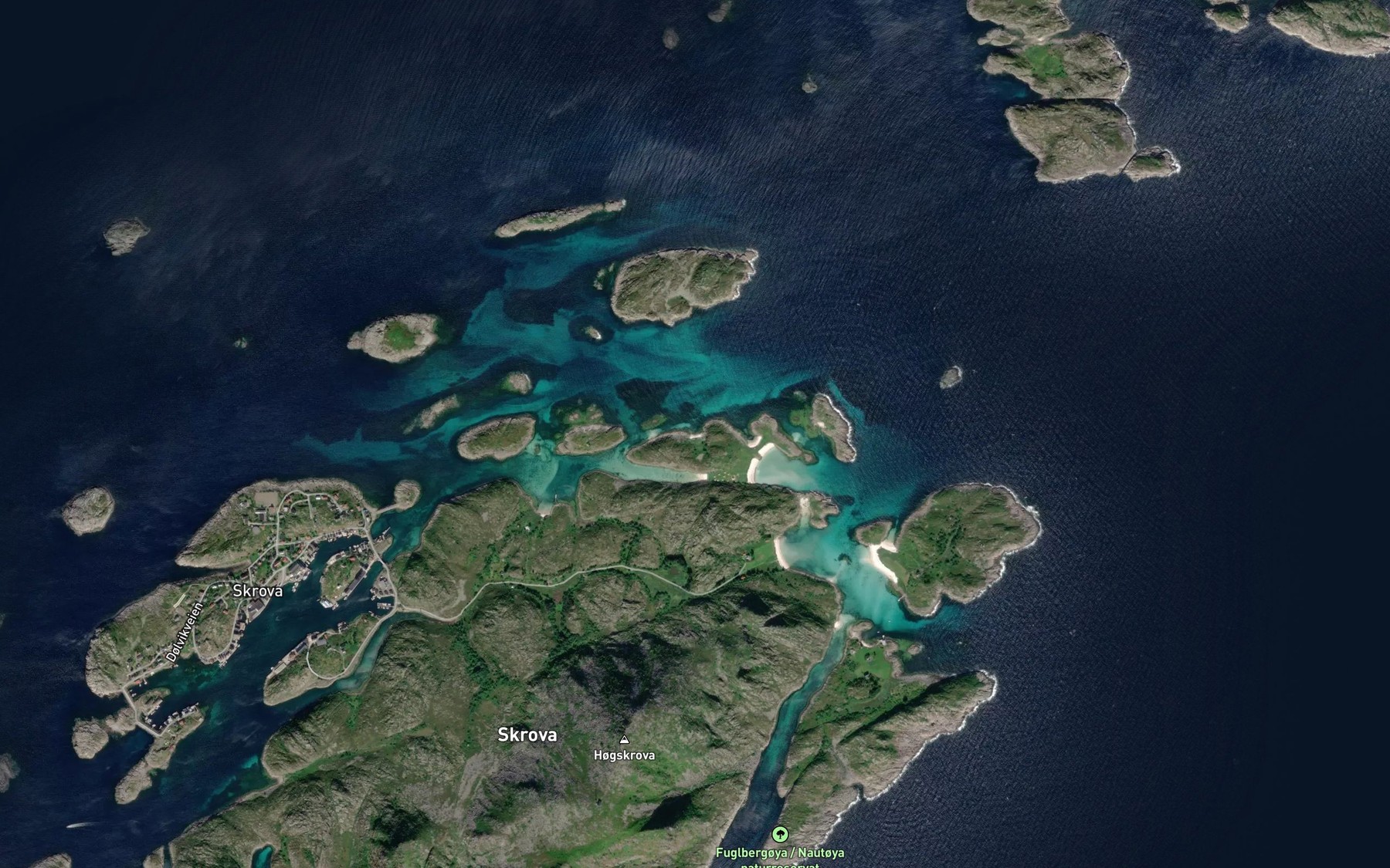 Satellite map of the Taegerbaervika