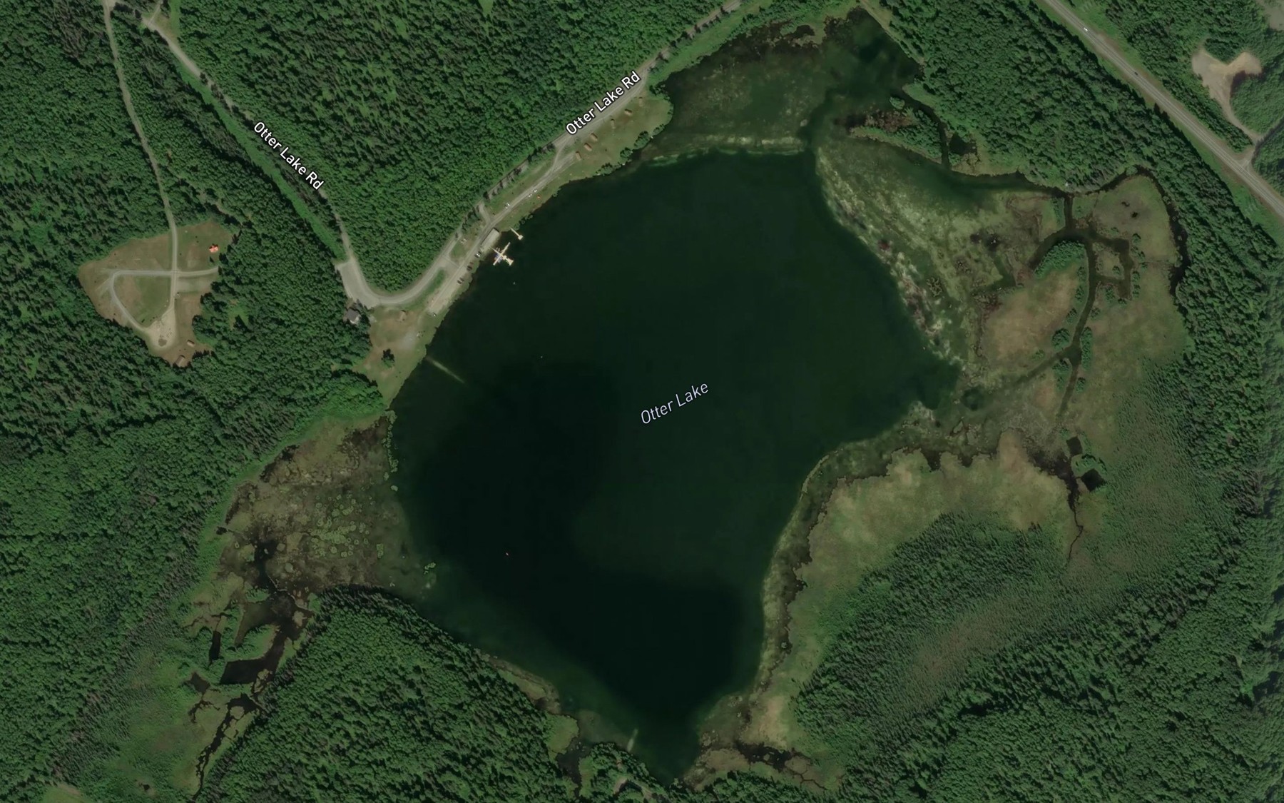 Satellite map of the Otter Lake