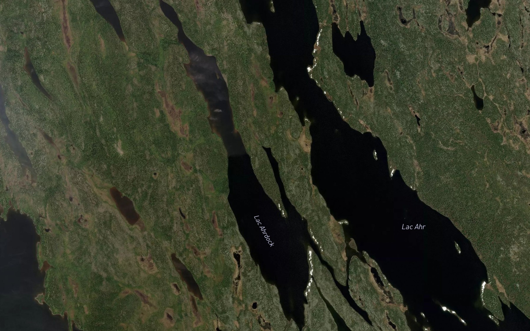 Satellite map of the Lac Ahrdock