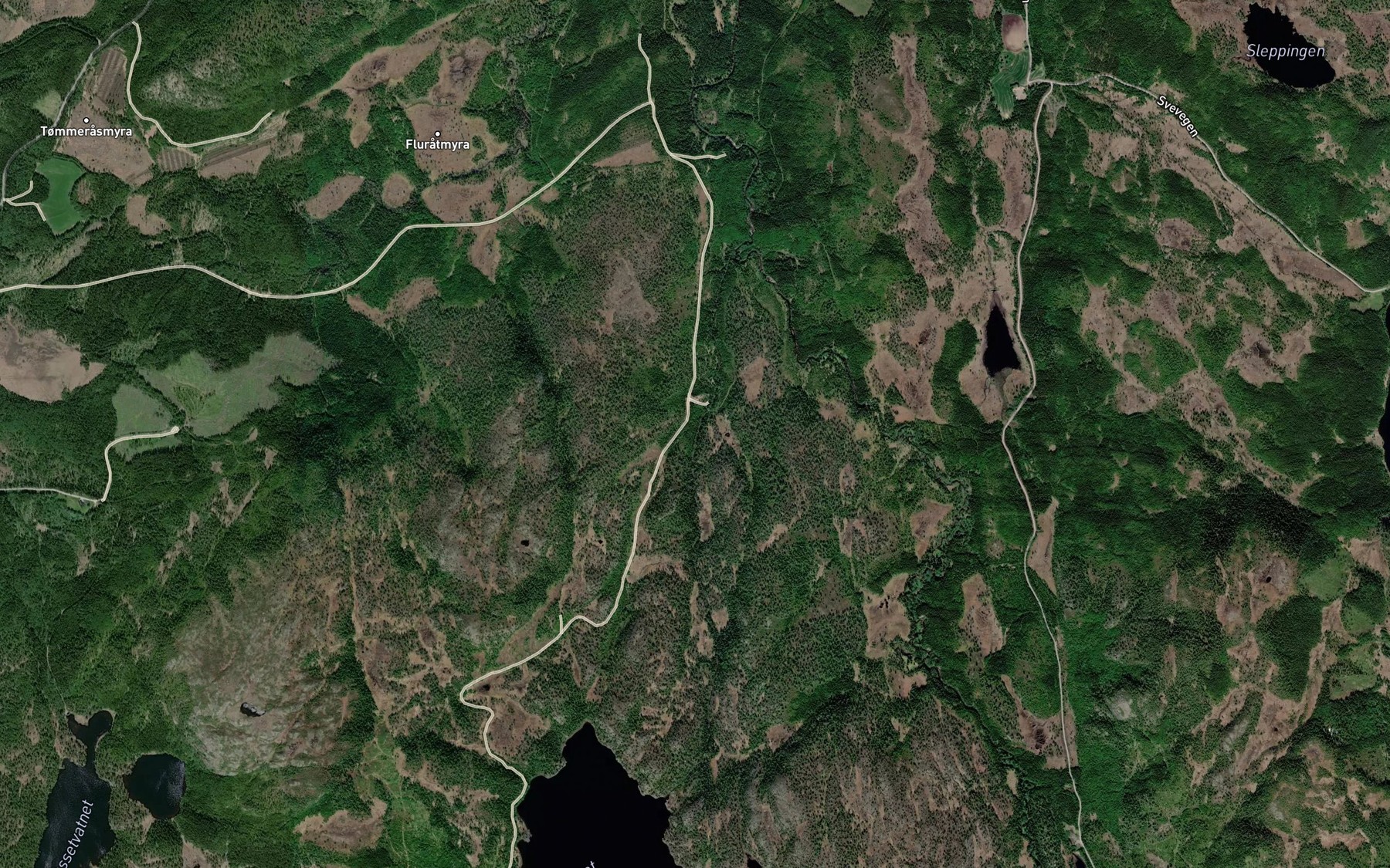 Satellite map of the Valavassbekken