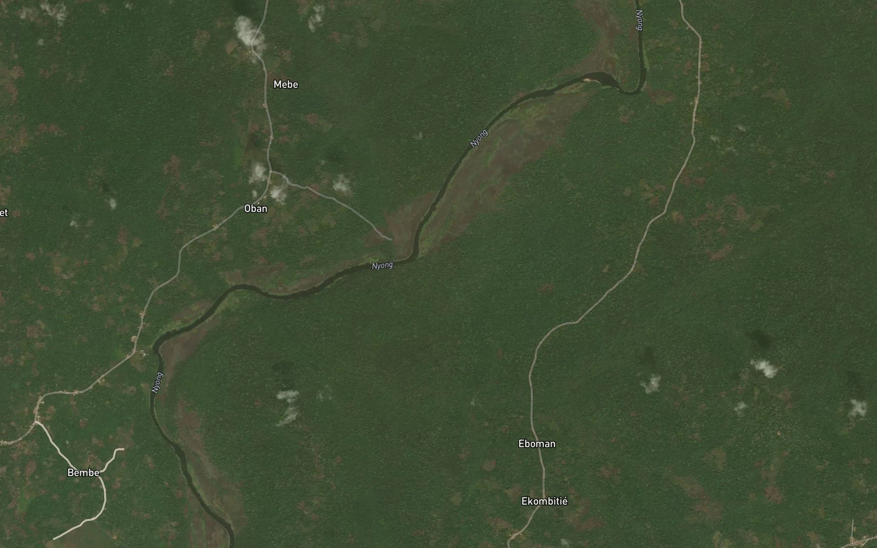 Satellite map of the Mindi