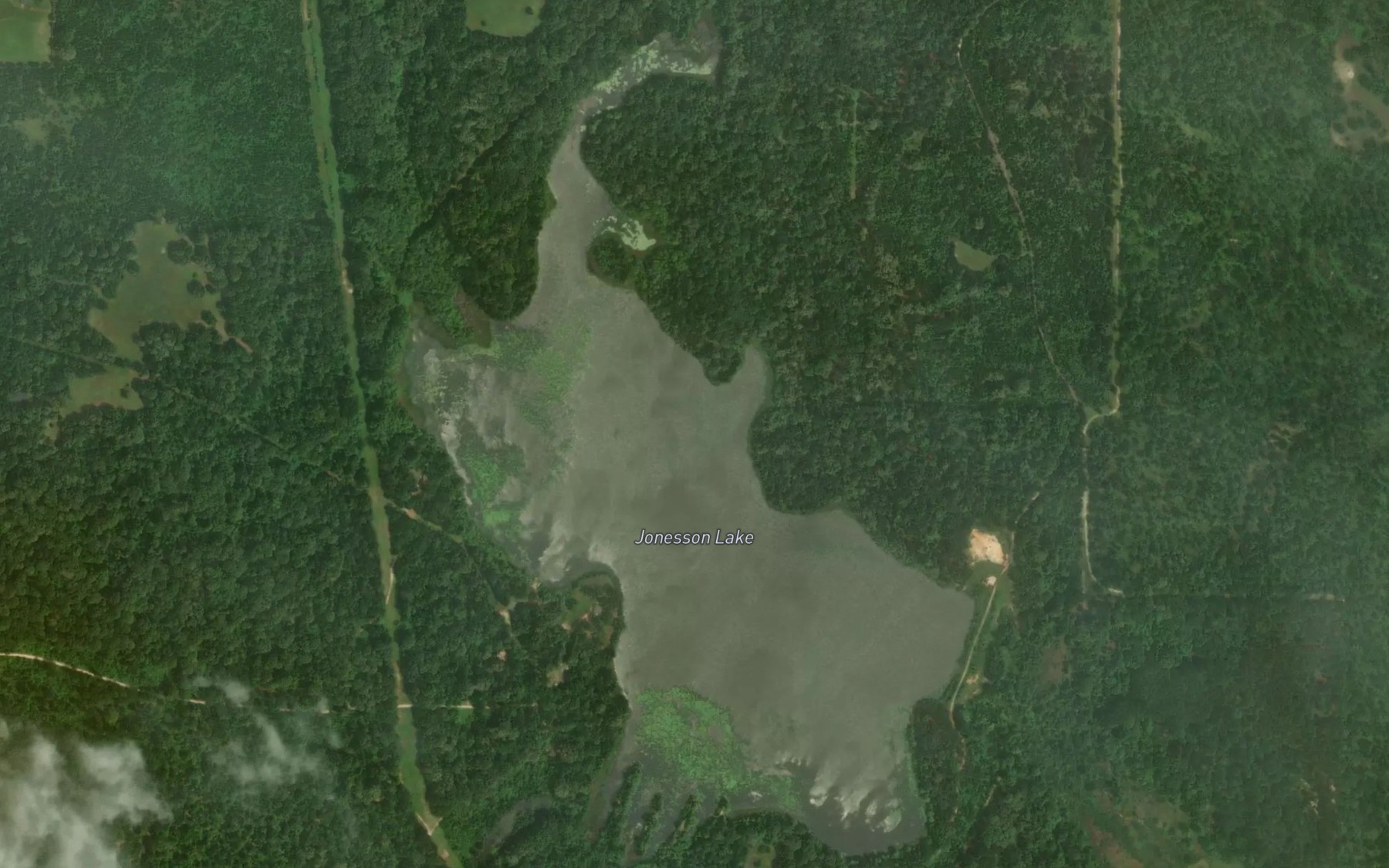 Satellite map of the Jonnson Lake