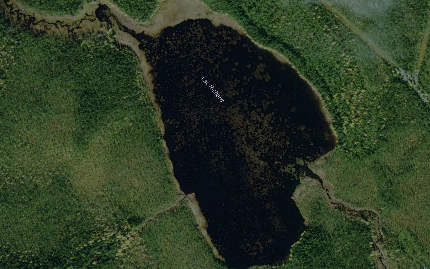 Satellite map of the Lac Richard