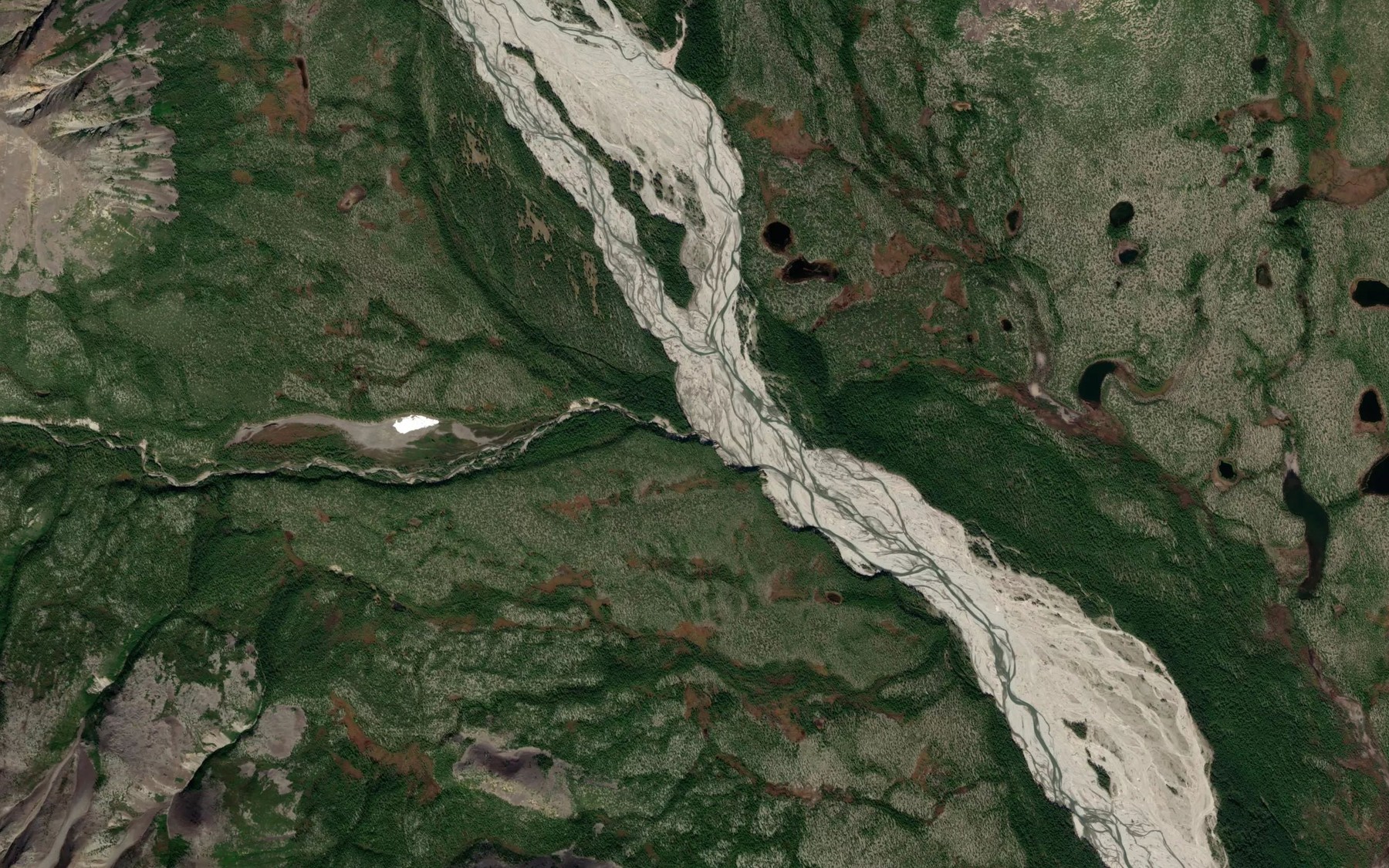 Satellite map of the Ushchel'nyy
