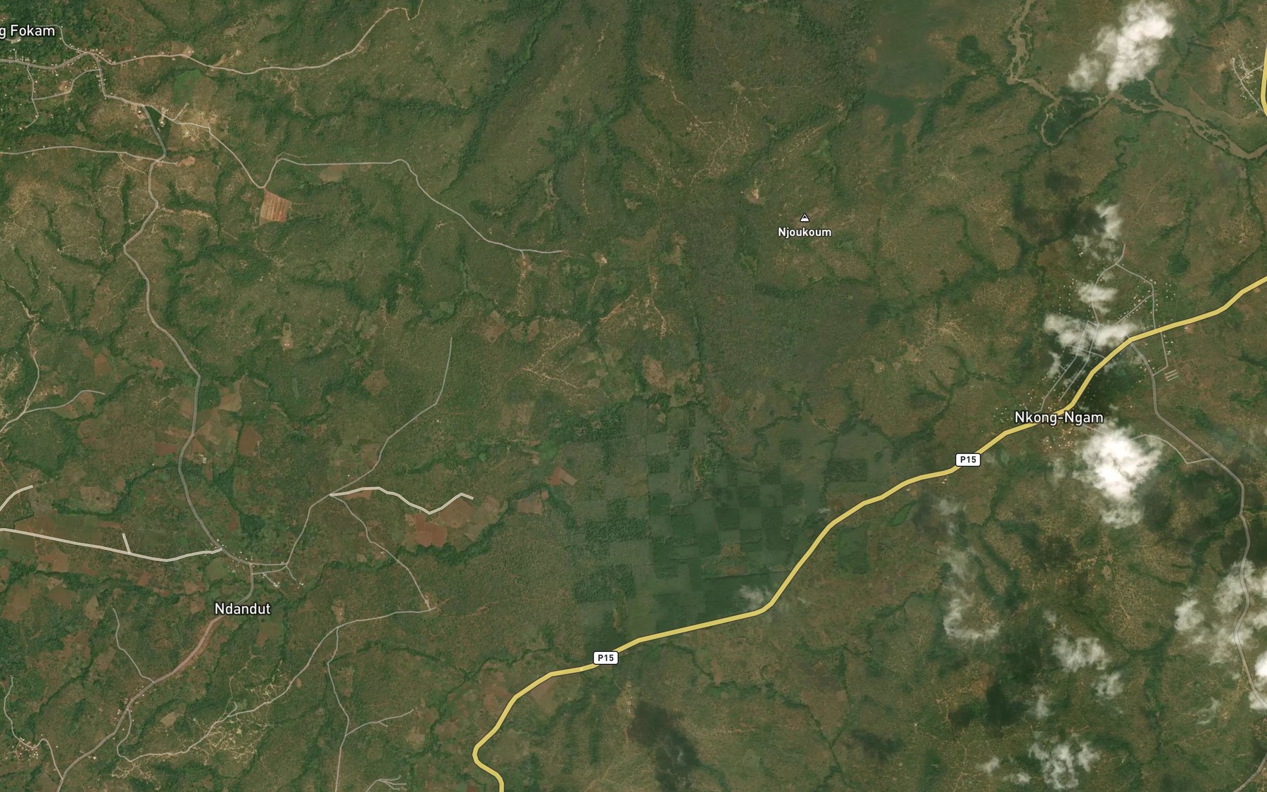 Satellite map of the Nsafou