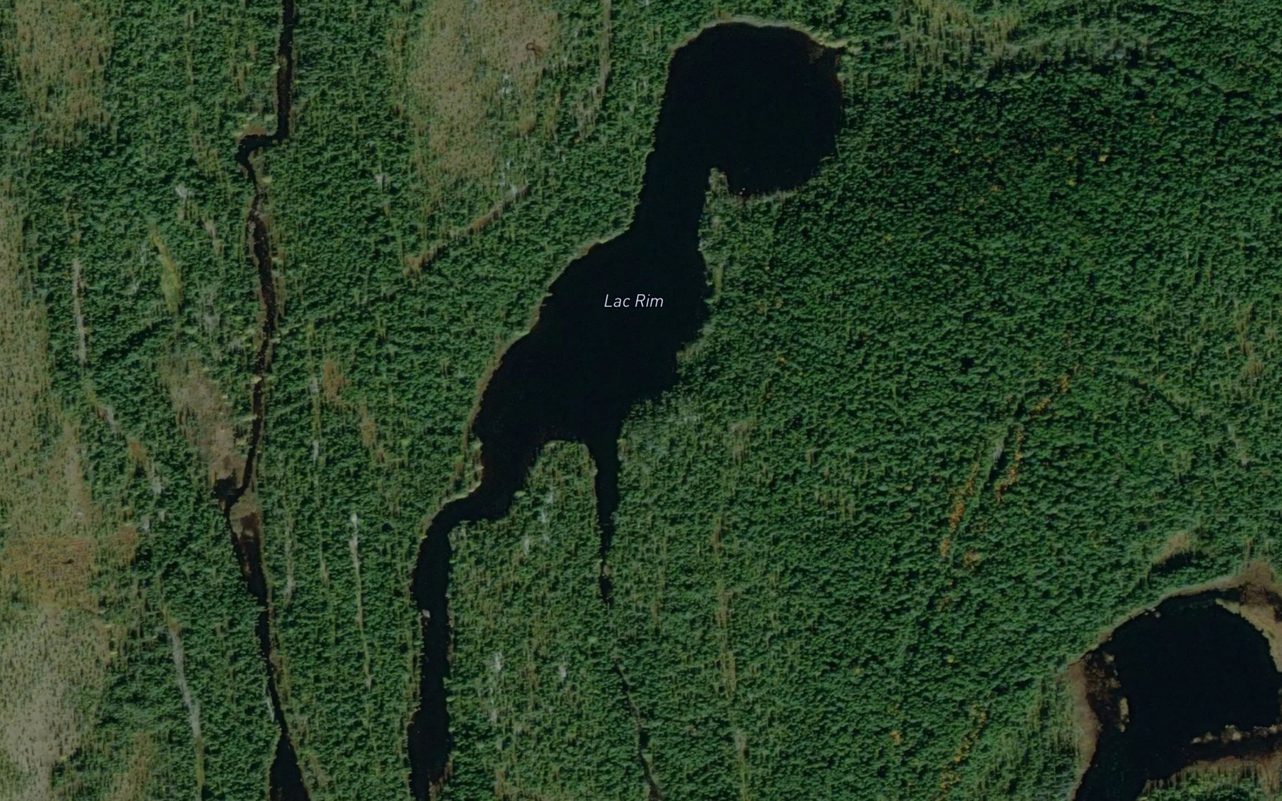 Satellite map of the Lac Rim