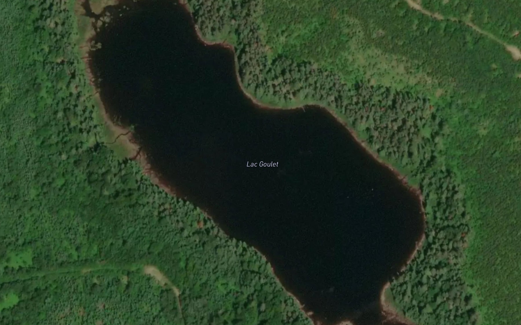 Satellite map of the Lac Goulet
