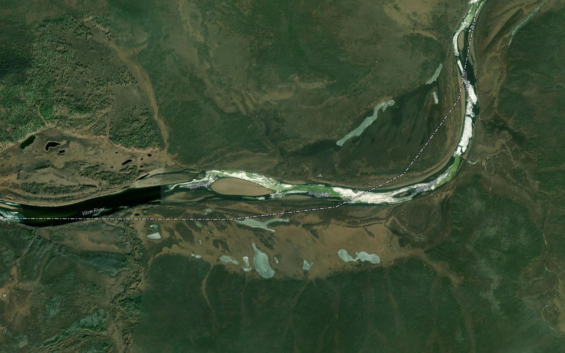 Satellite map of the Zhipkos