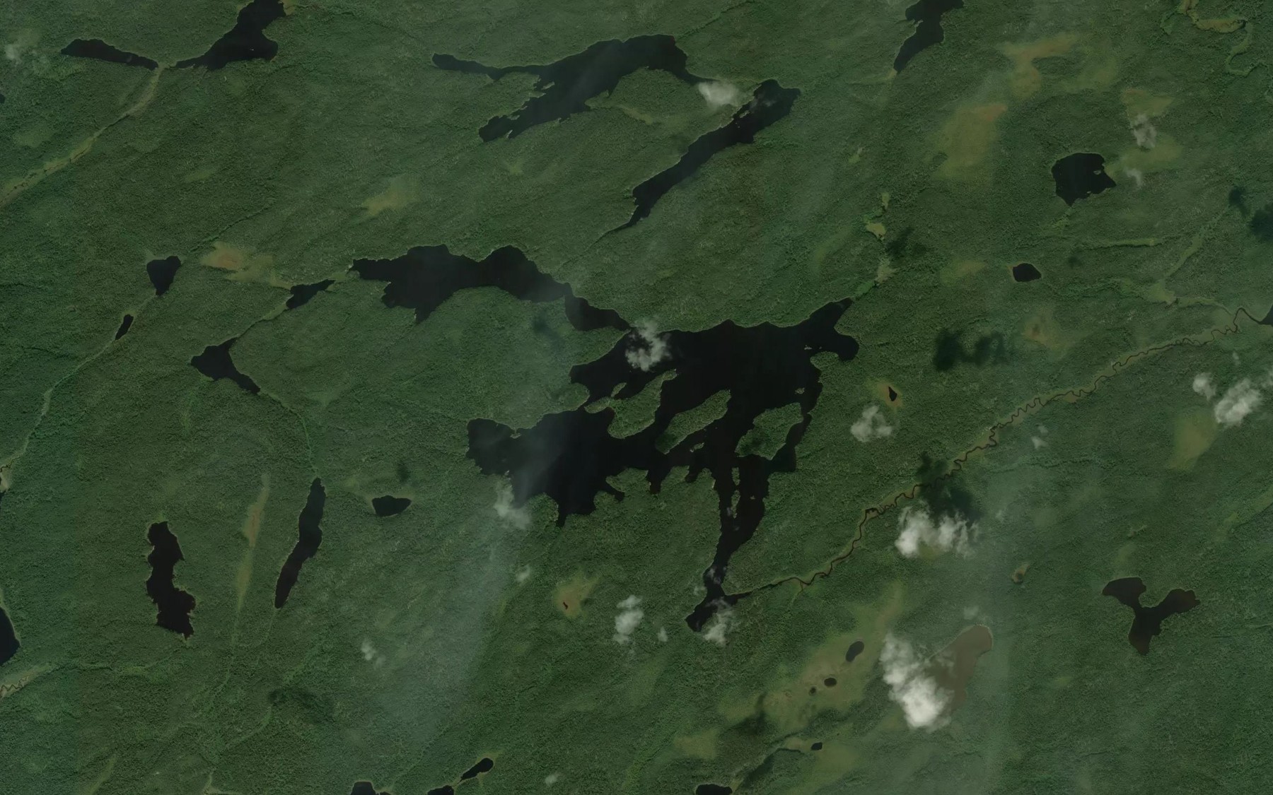 Satellite map of the Upper Kaginot Lake
