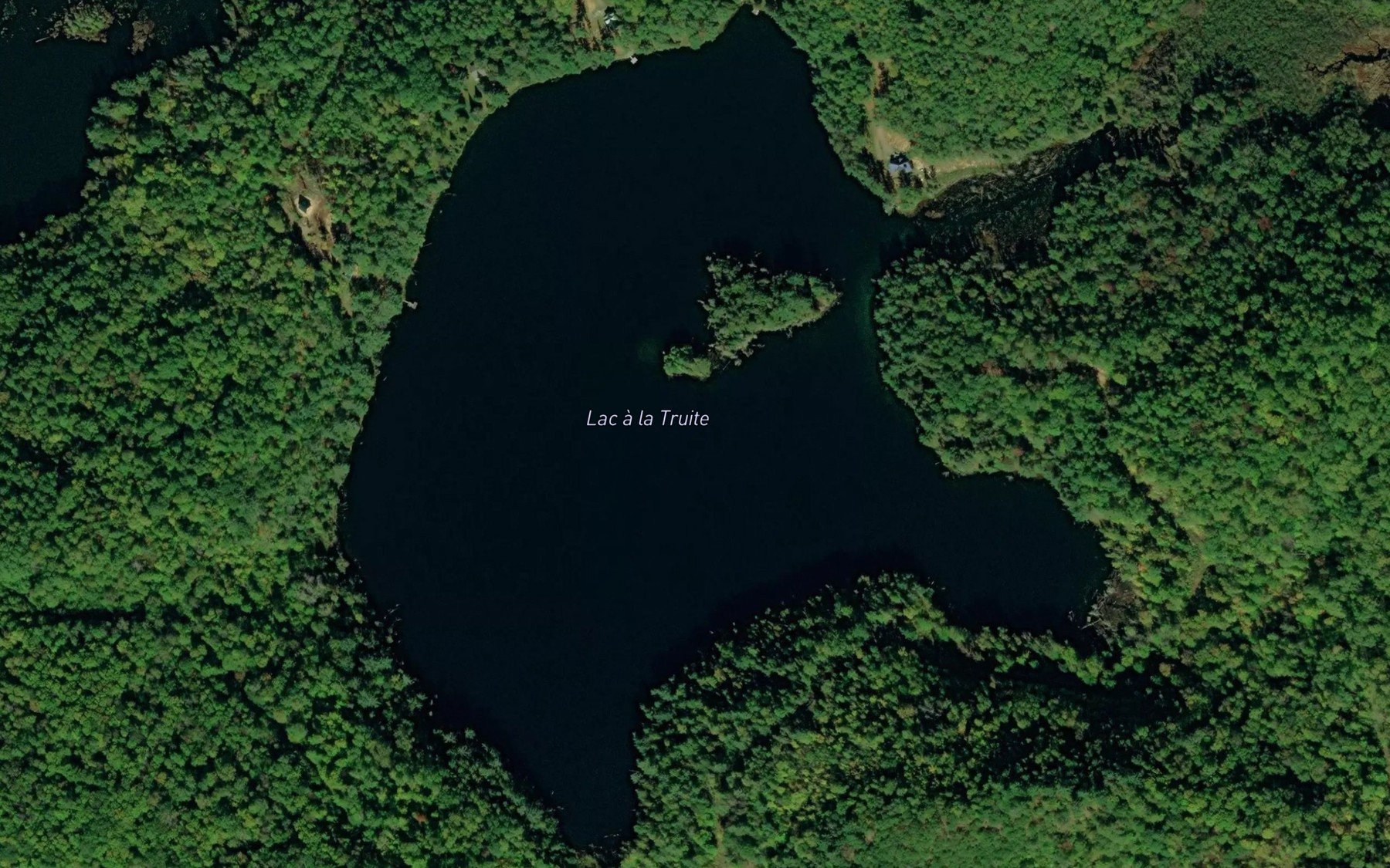 Satellite map of the Lac a la Truite