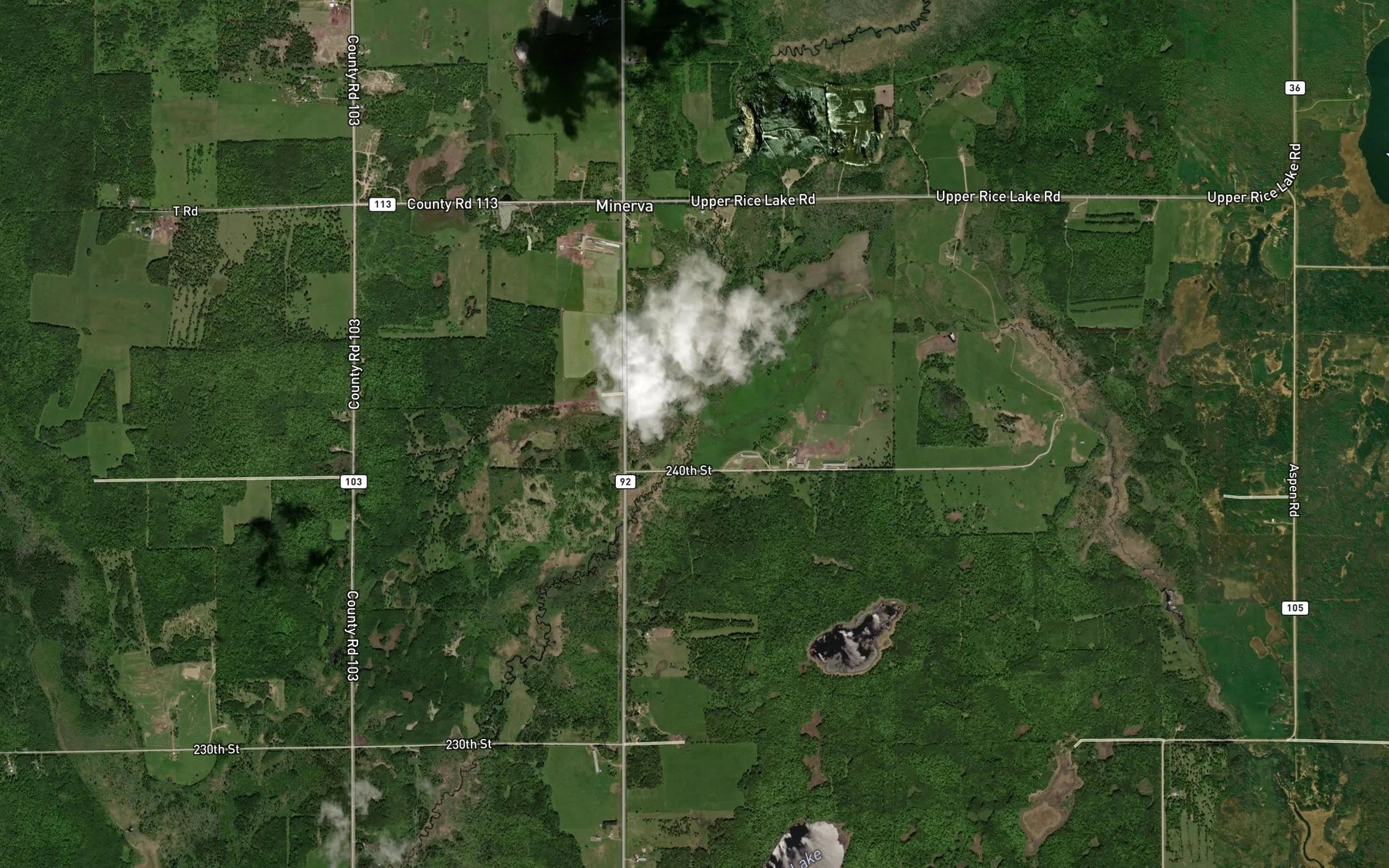 Satellite map of the Hier Creek