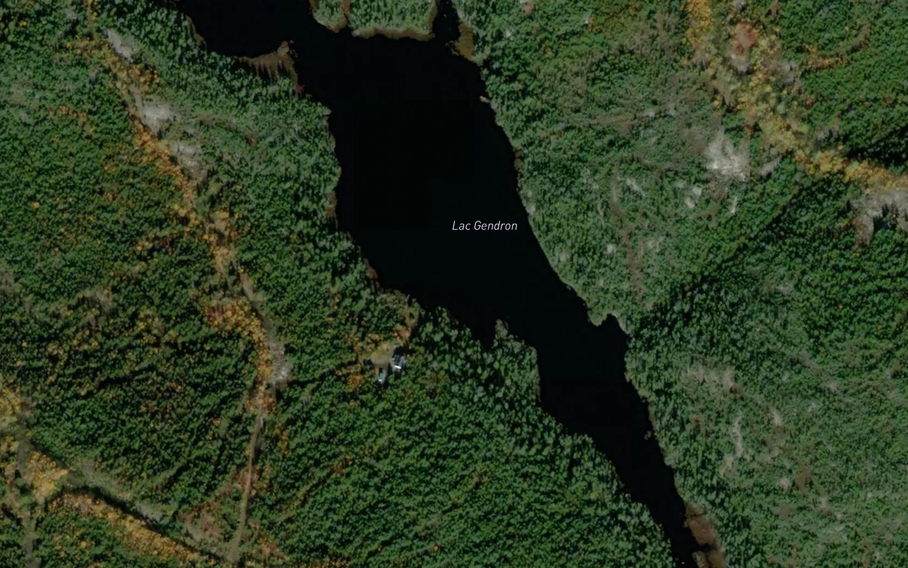 Satellite map of the Lac Gendron