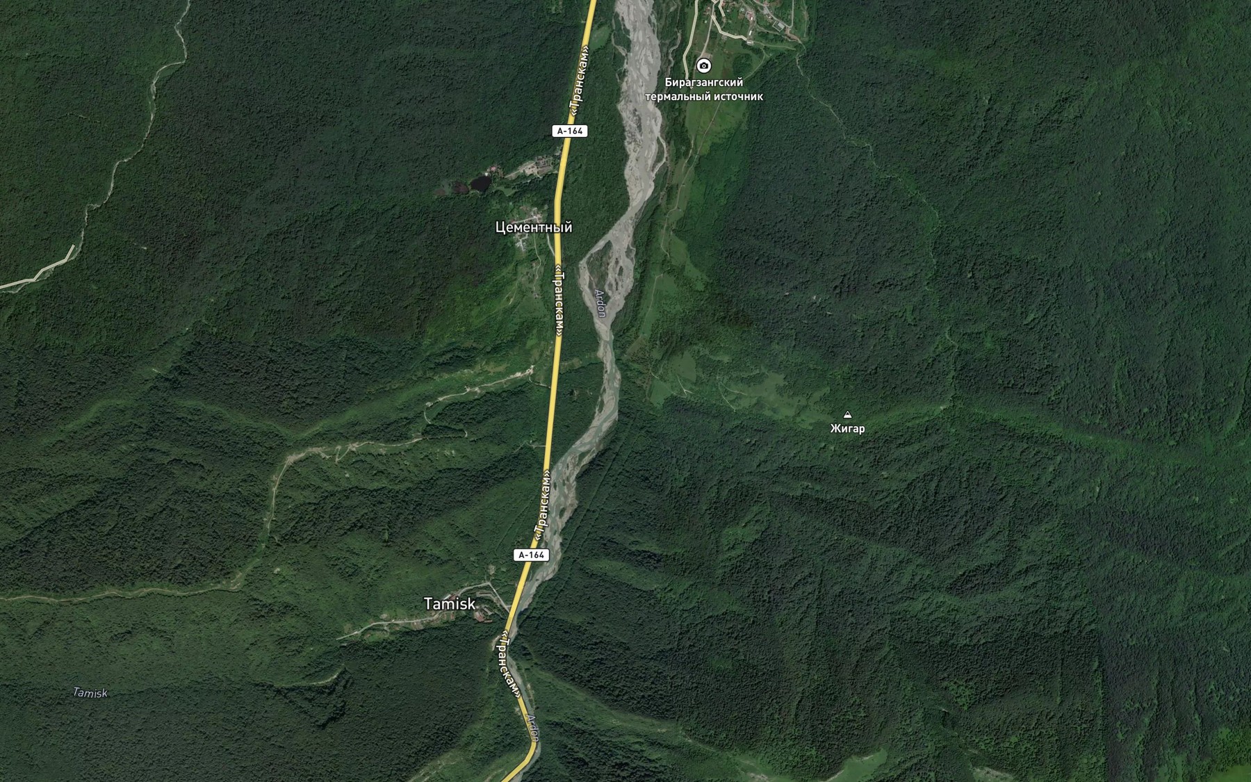 Satellite map of the Akhshkadon