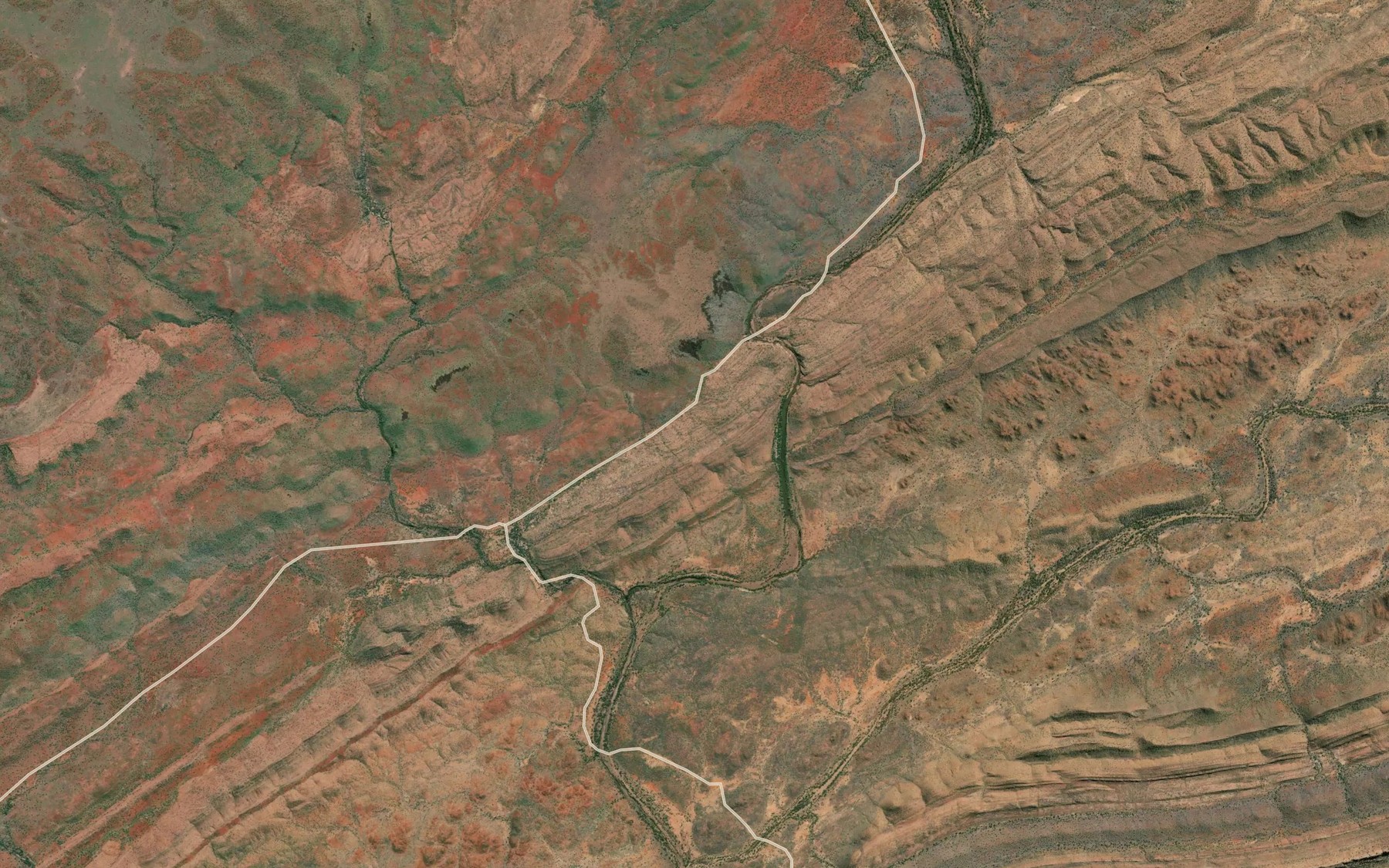 Satellite map of the Middle Branch Creek