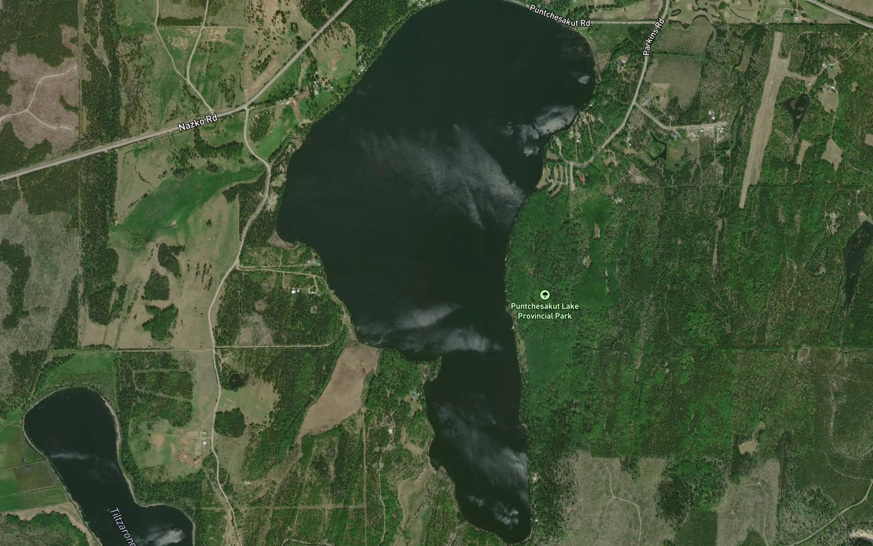 Satellite map of the Puntchesakut Lake