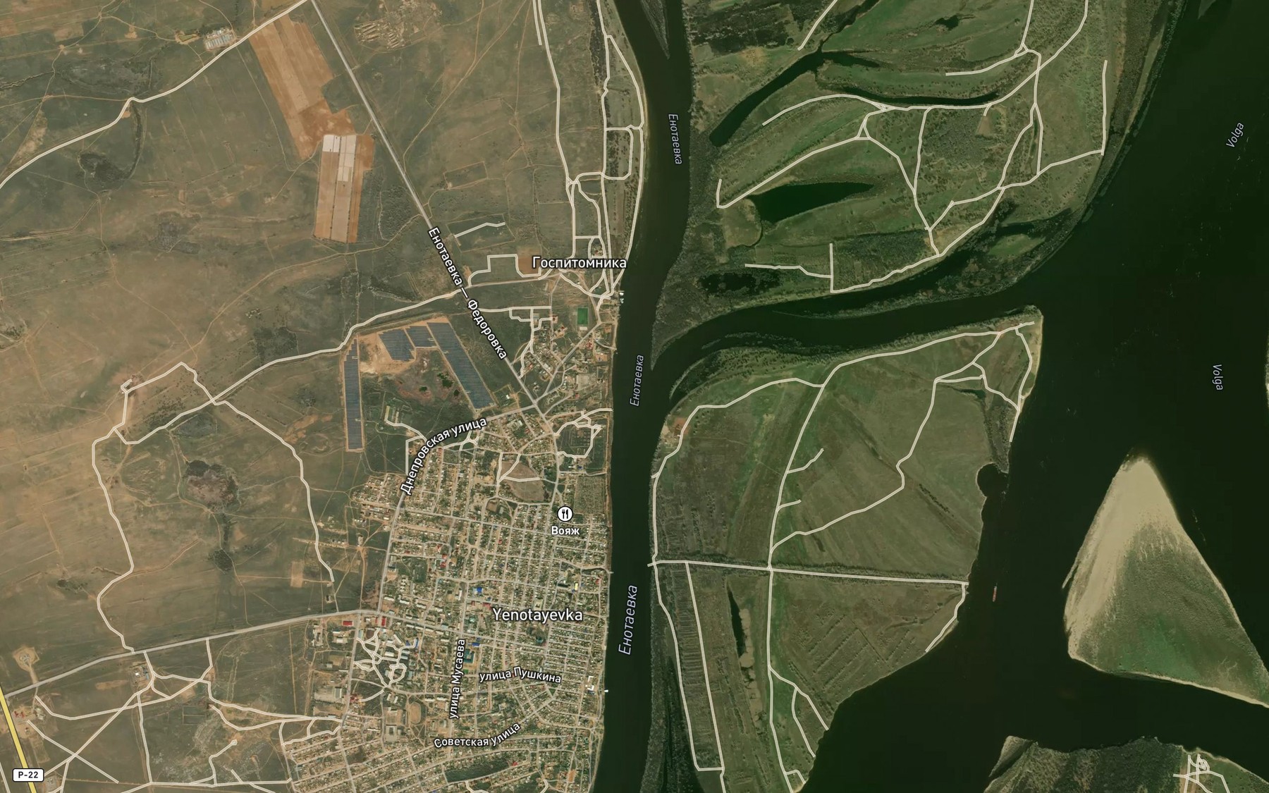 Satellite map of the Kuznetsovka