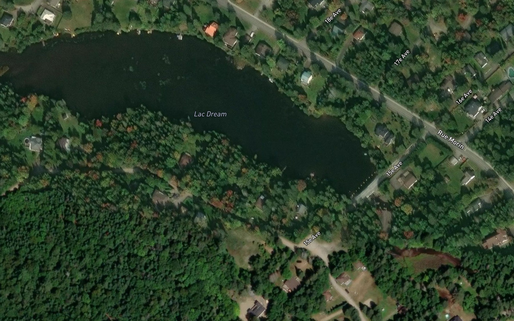 Satellite map of the Lac Dream