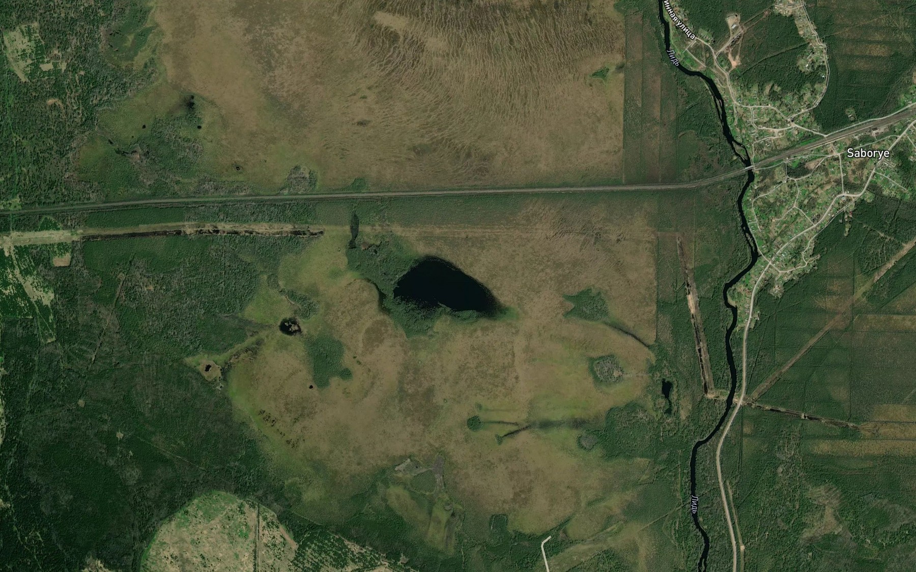 Satellite map of the Ozero Berezovets