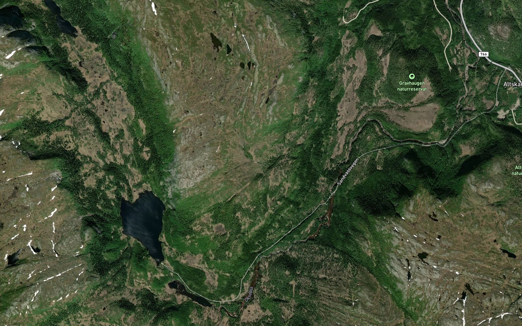 Satellite map of the Burelbekken