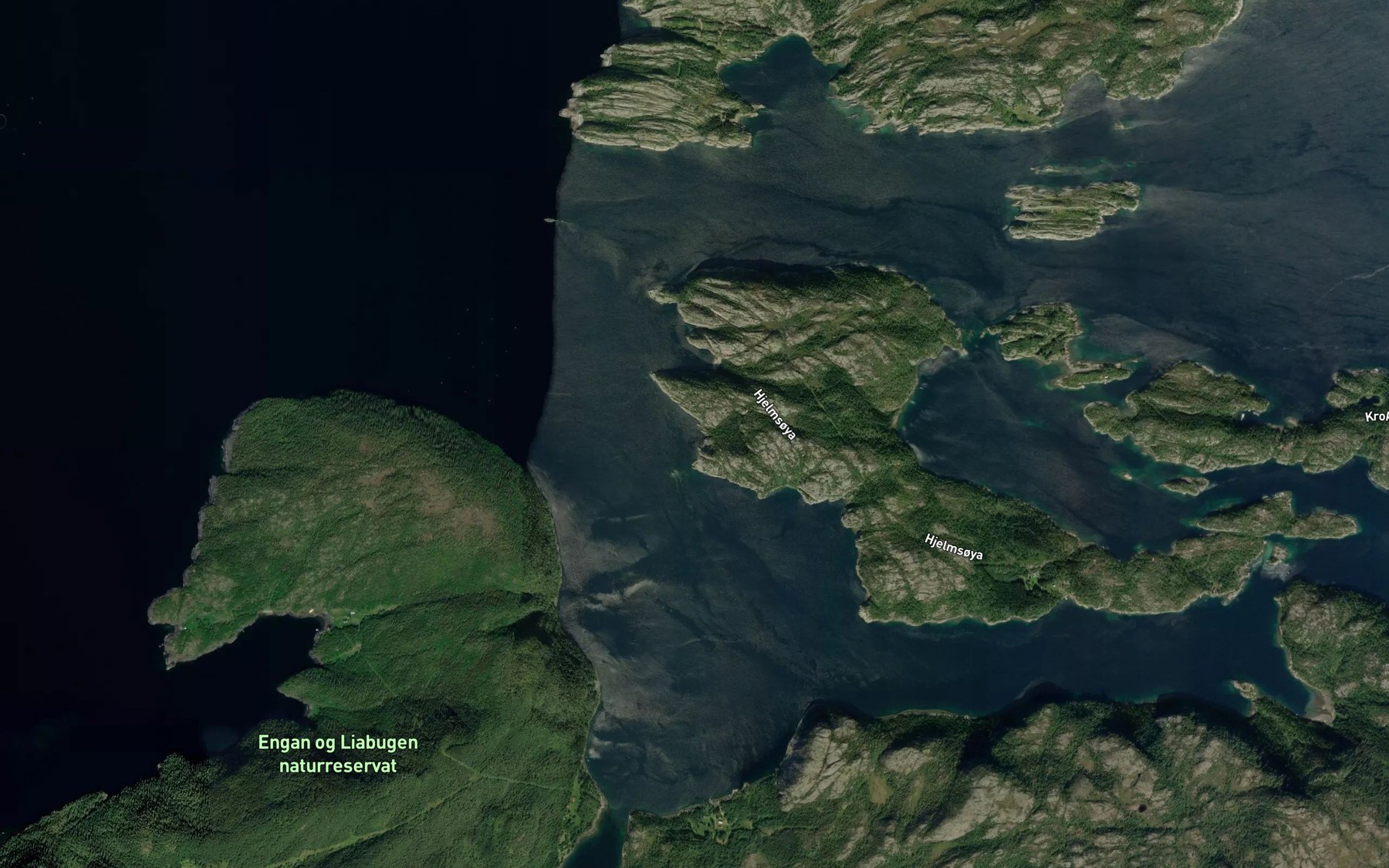 Satellite map of the Otervika