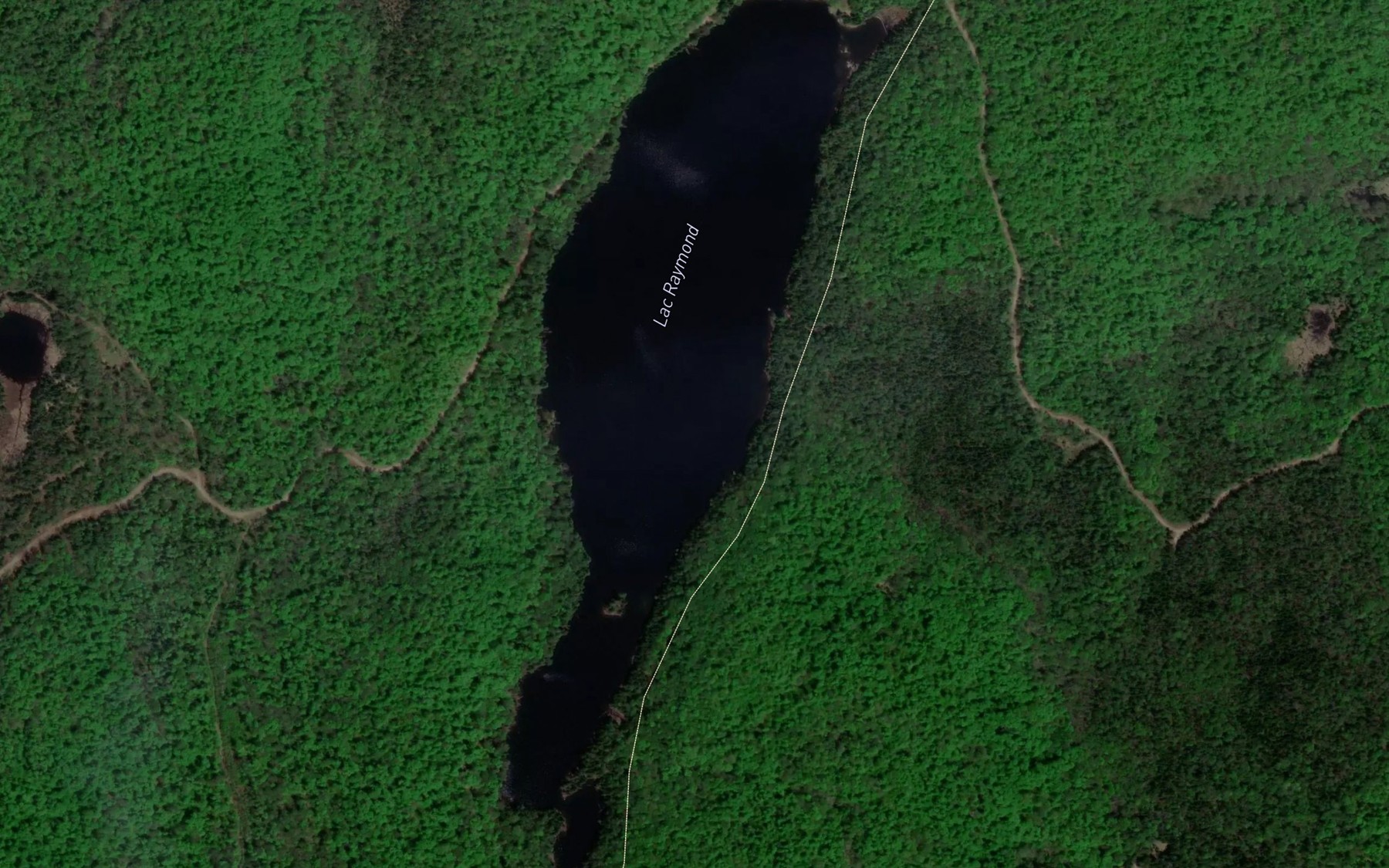 Satellite map of the Lac Raymond