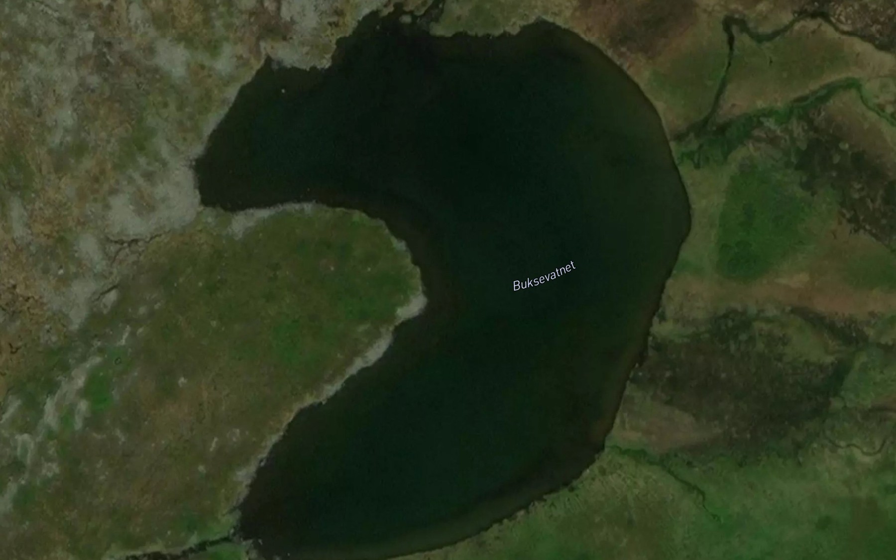 Satellite map of the Buksevatnet