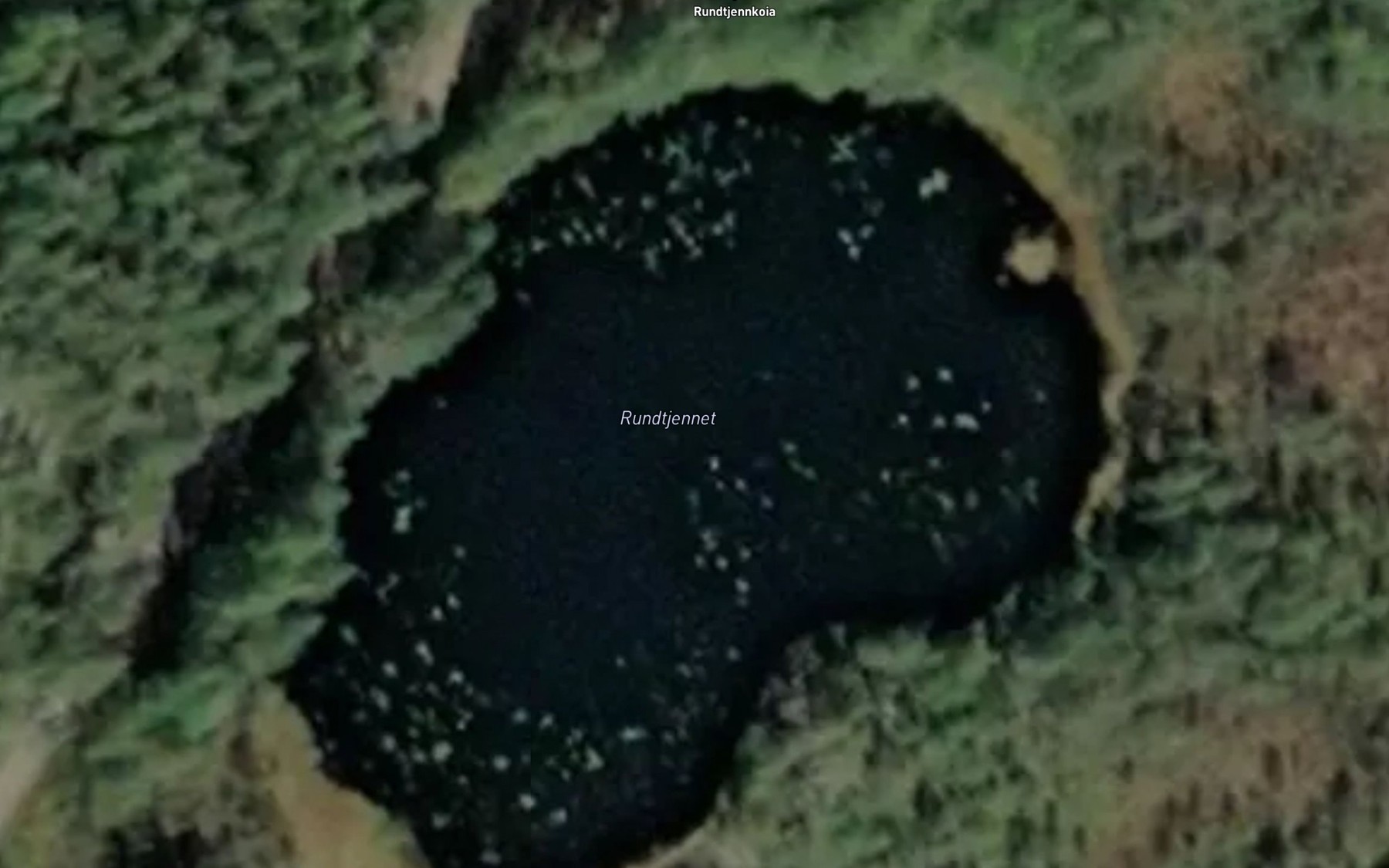 Satellite map of the Rundtjennet