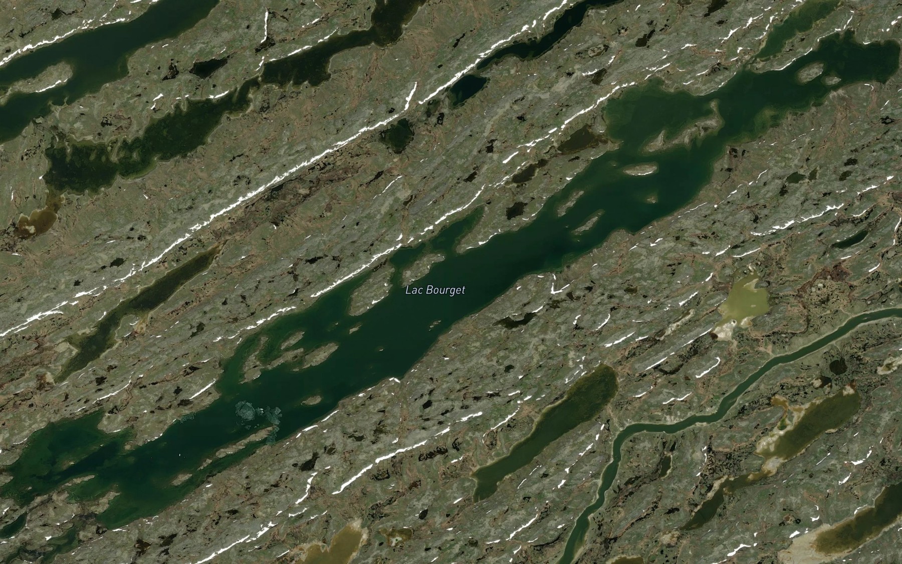 Satellite map of the Lac Bourget