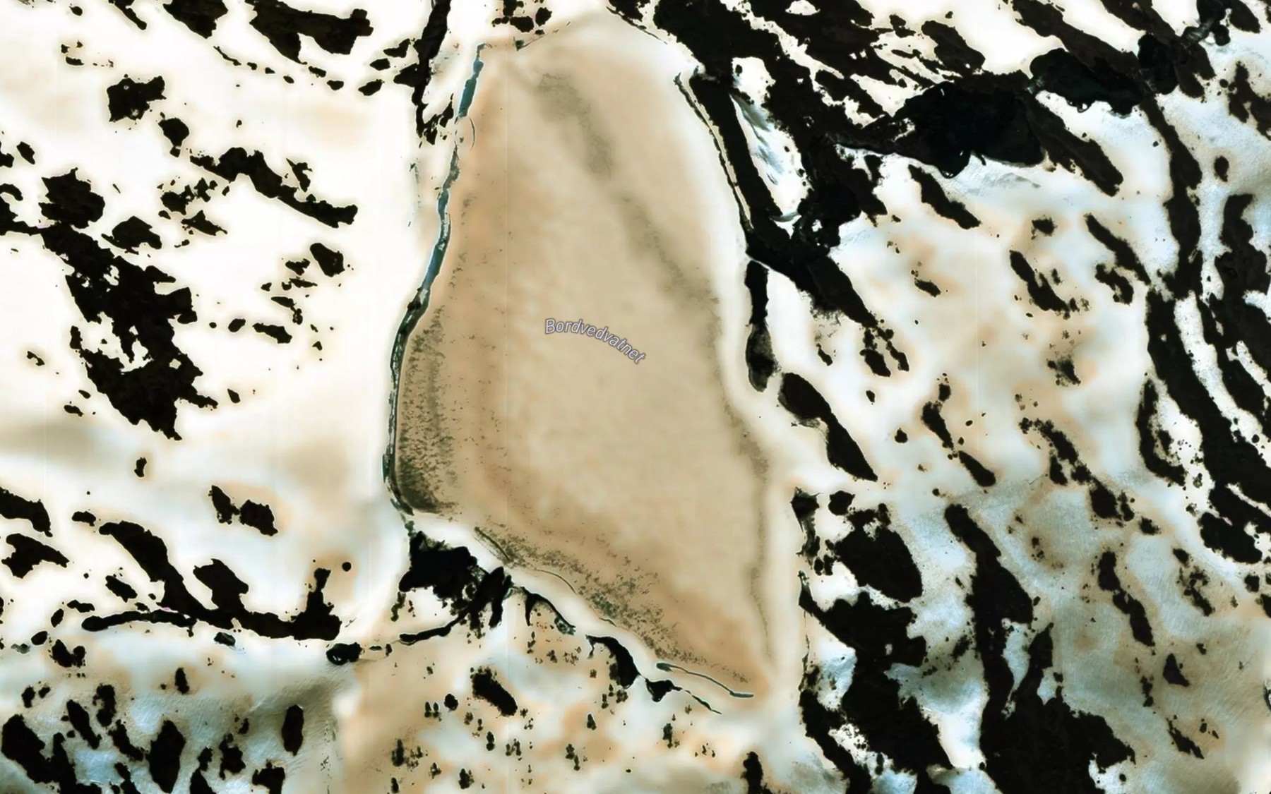 Satellite map of the Bordvedvatnet
