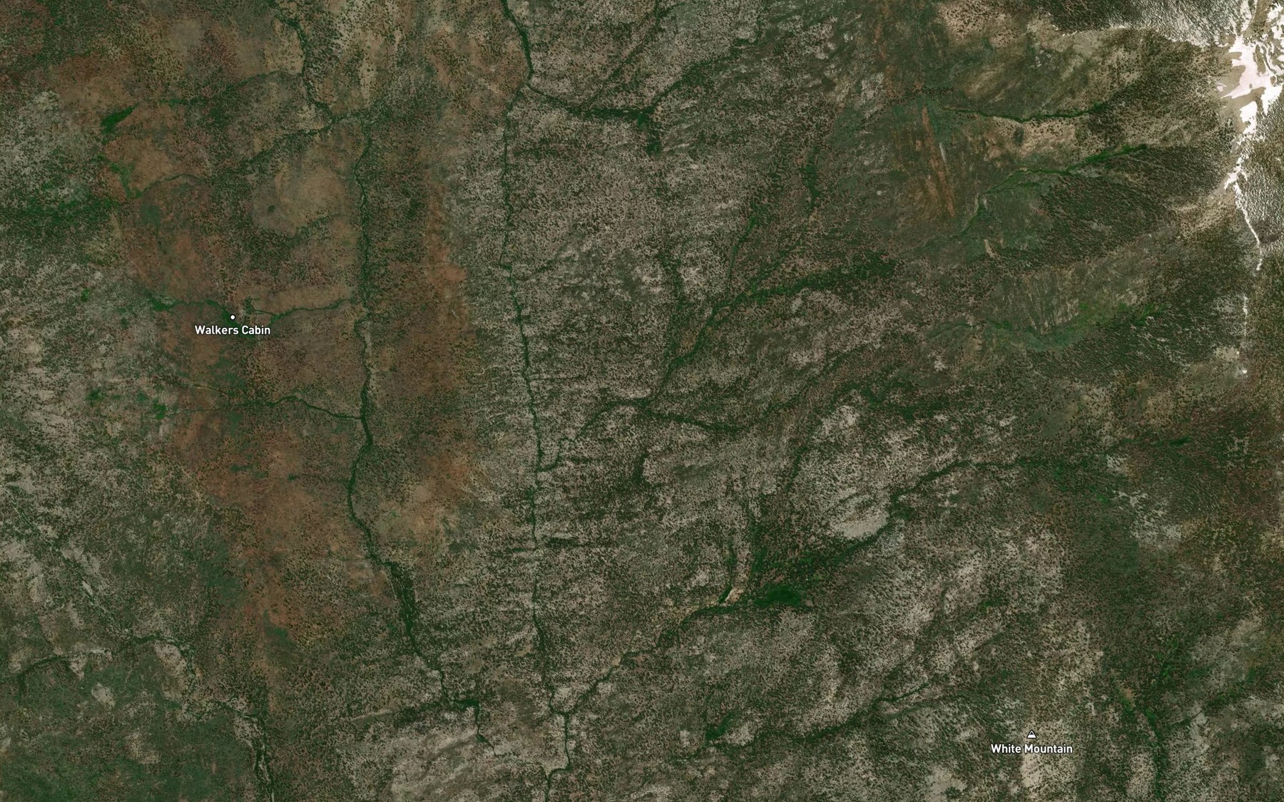 Satellite map of the Sheep Creek