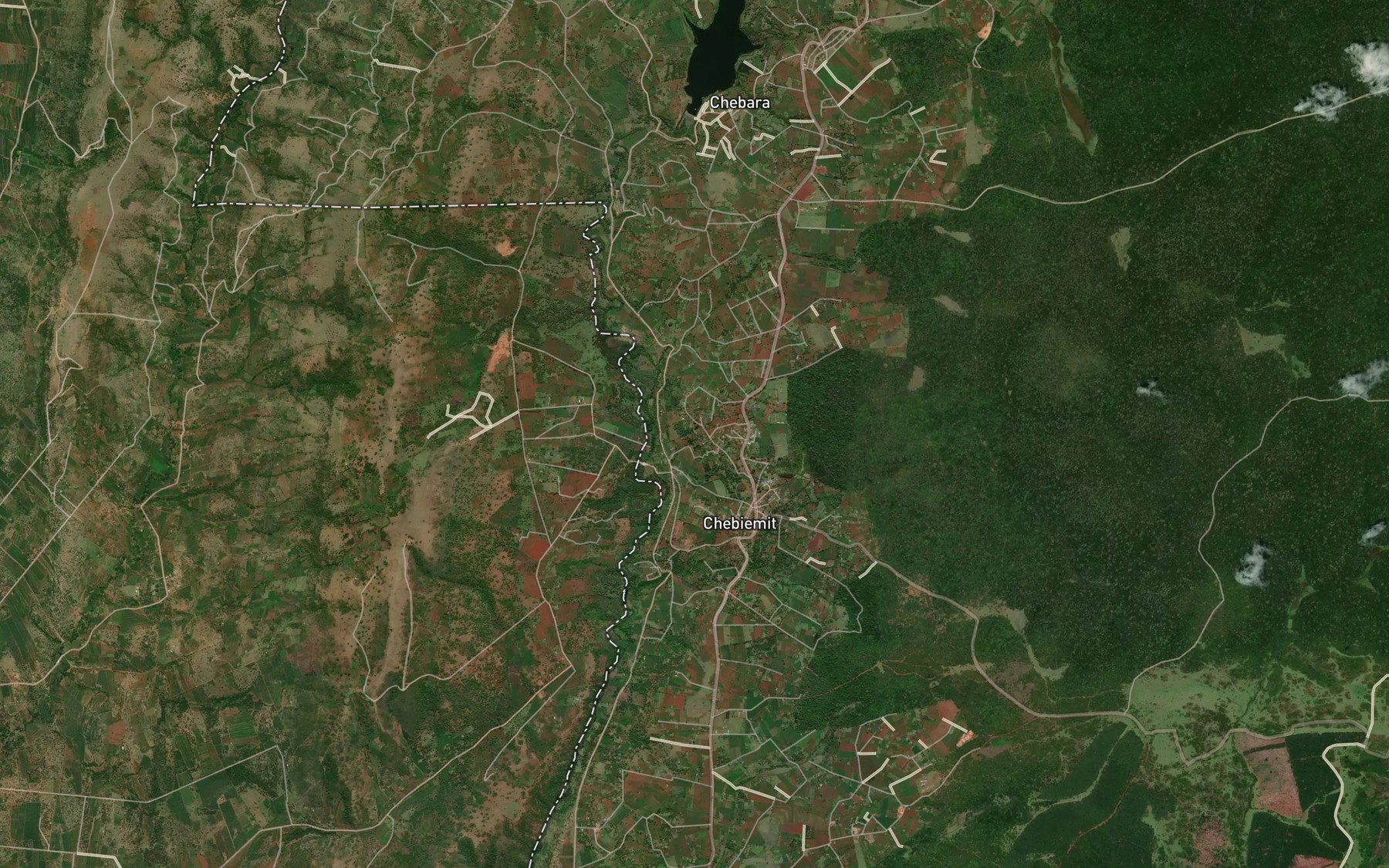 Satellite map of the Chebiemit